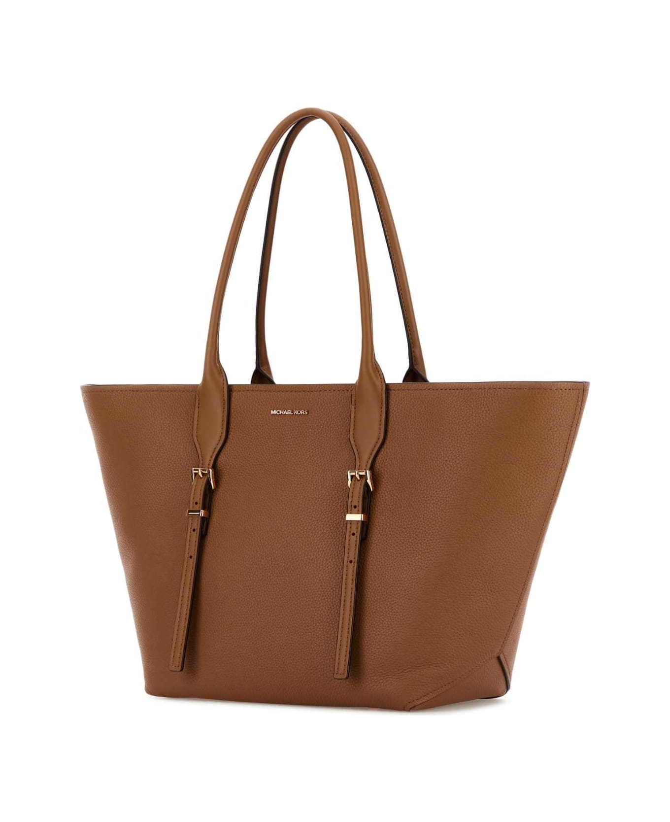 Michael Kors Caramel Leather Moore Shopping Bag - LUGGAGE
