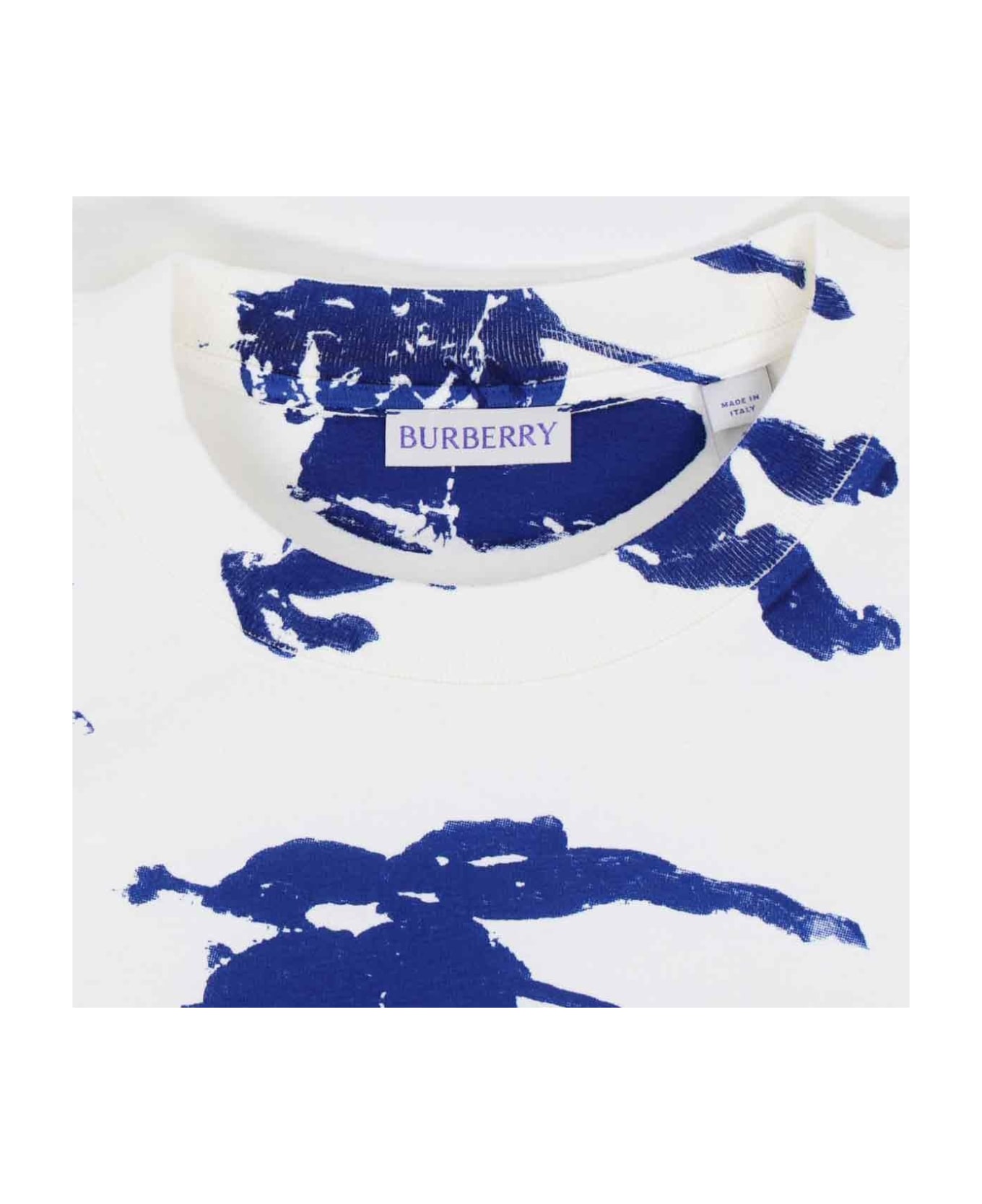 Burberry Ekd Print T-shirt - Bianco