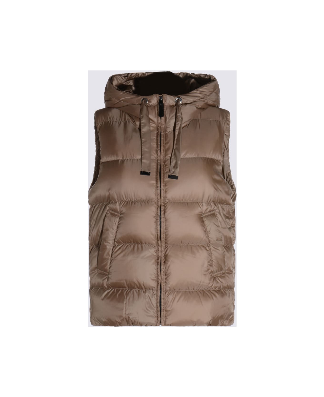 Max Mara The Cube Beige Seivi Down Jacket - HONEY