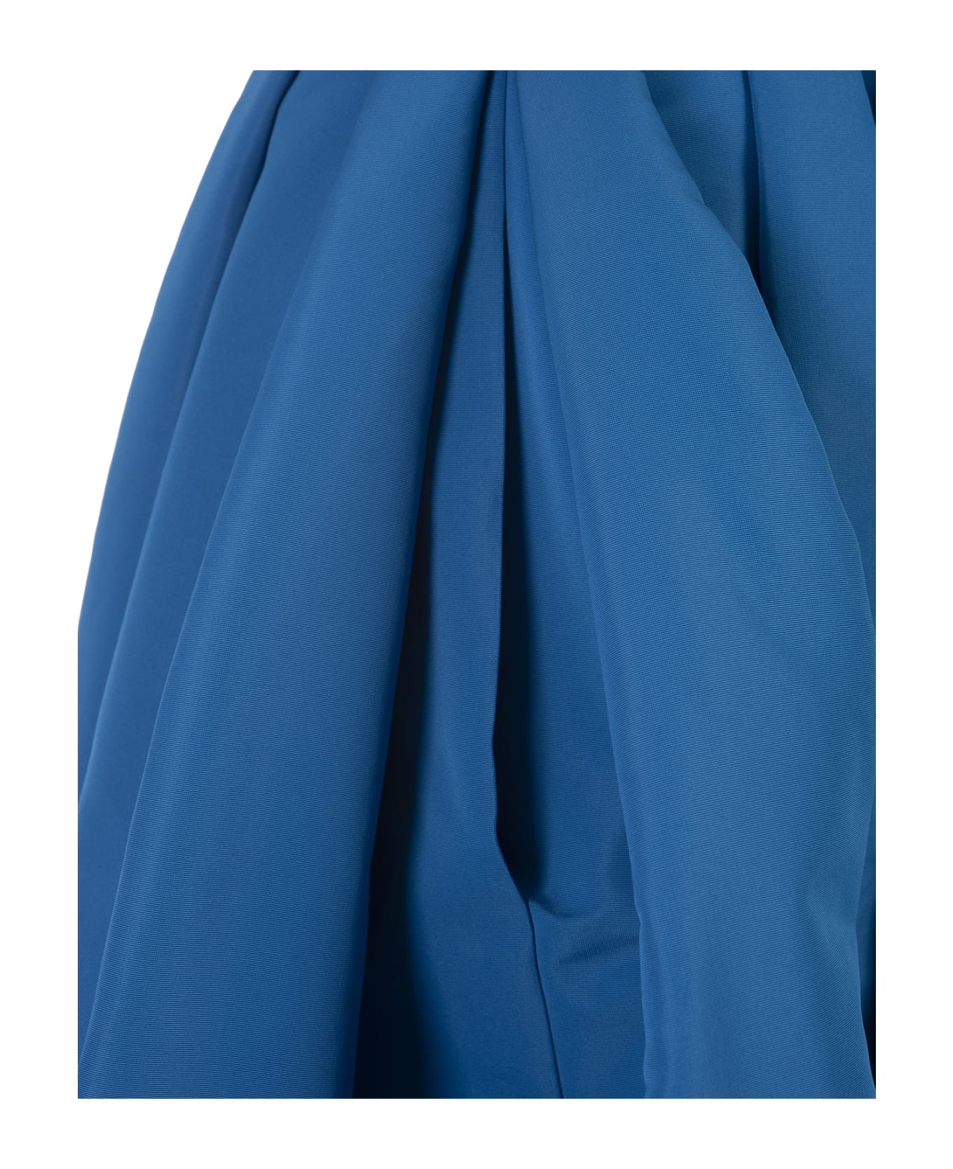 Alexander McQueen Lapis Lazuli Blue Curled Midi Skirt - Blue スカート