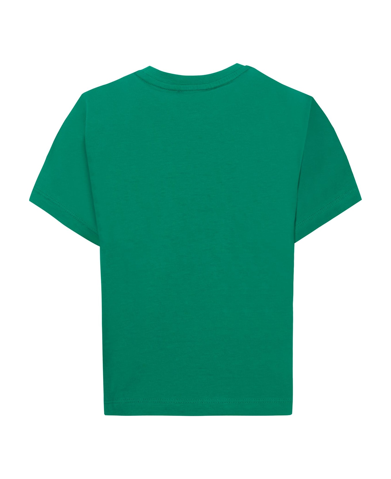Kenzo Kids Green T-shirt For Girl With Sunflower - Green