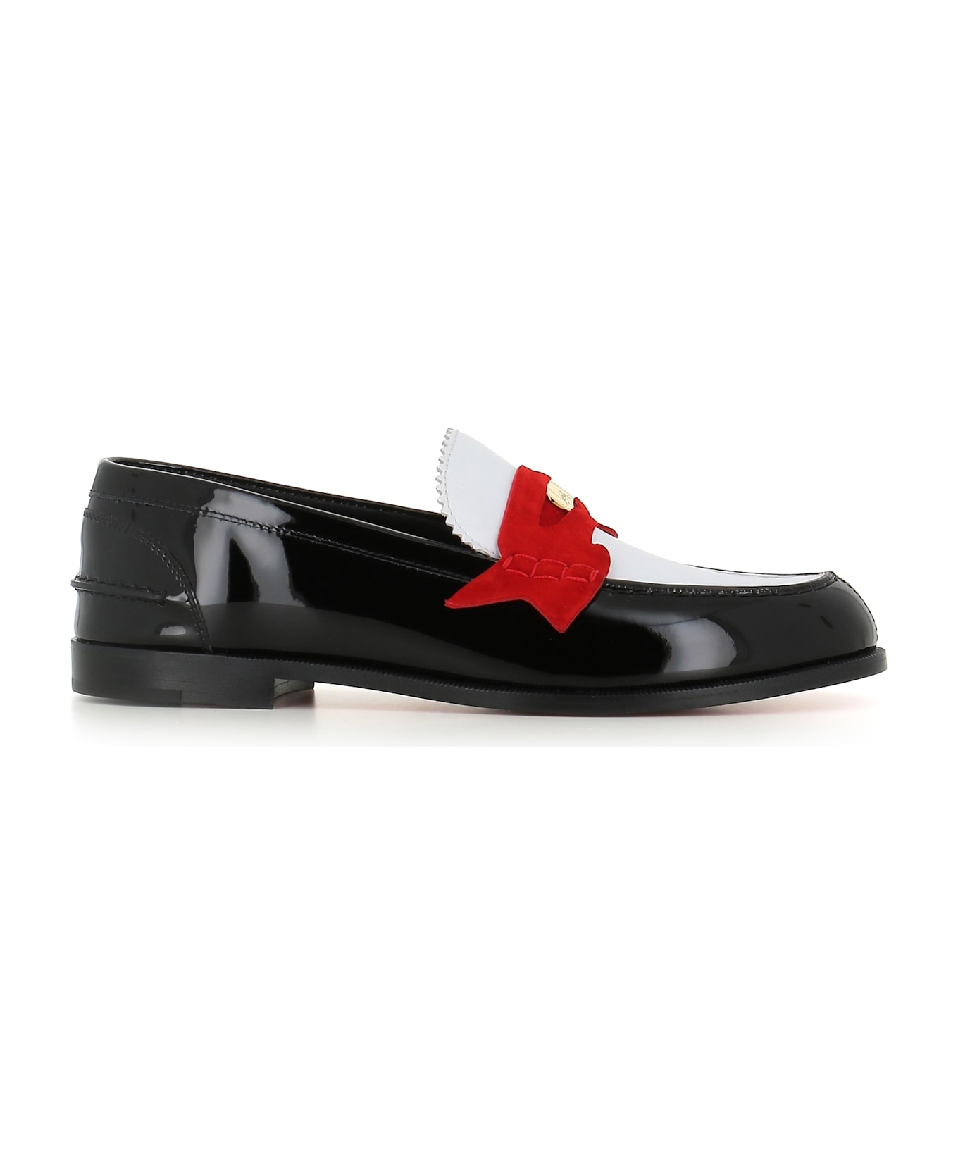 Christian Louboutin Loafer Penny - Bianco/rosso/nero