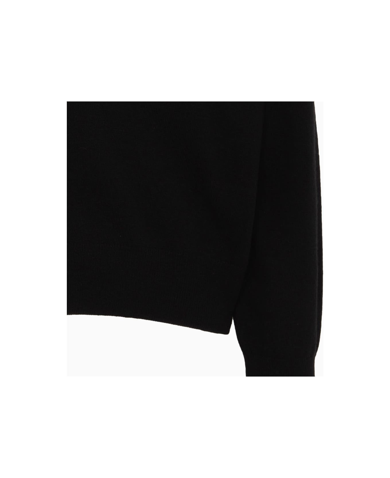 Lemaire Scollo A V Sweater - Black