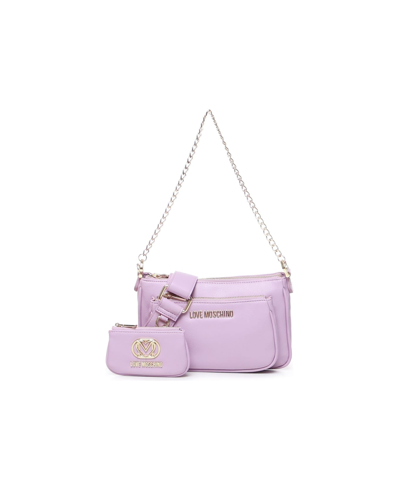 Love Moschino Pouch Charm Shoulder Bag - Lillac ショルダーバッグ