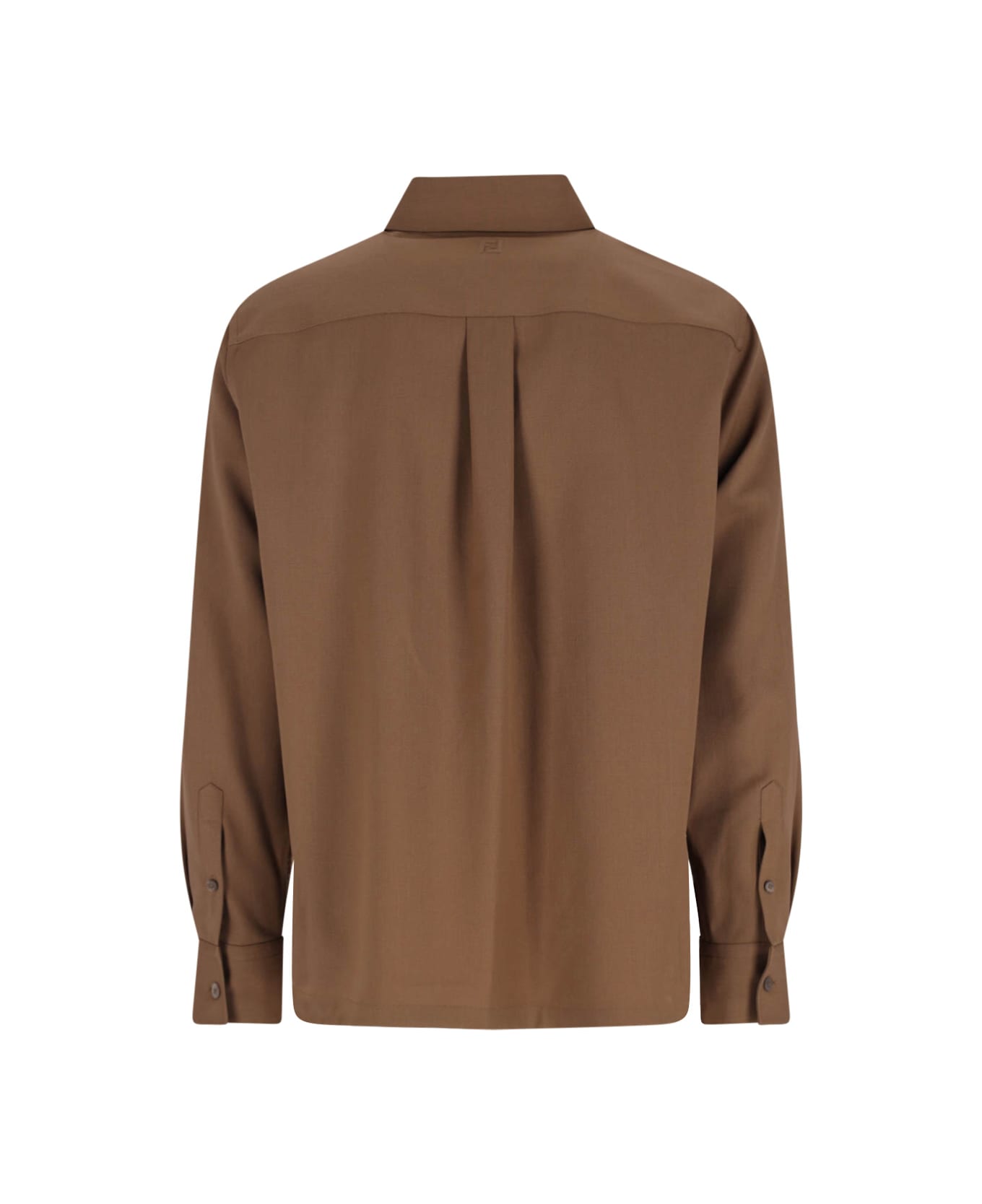 Fendi Virgin Wool Shirt - Brown