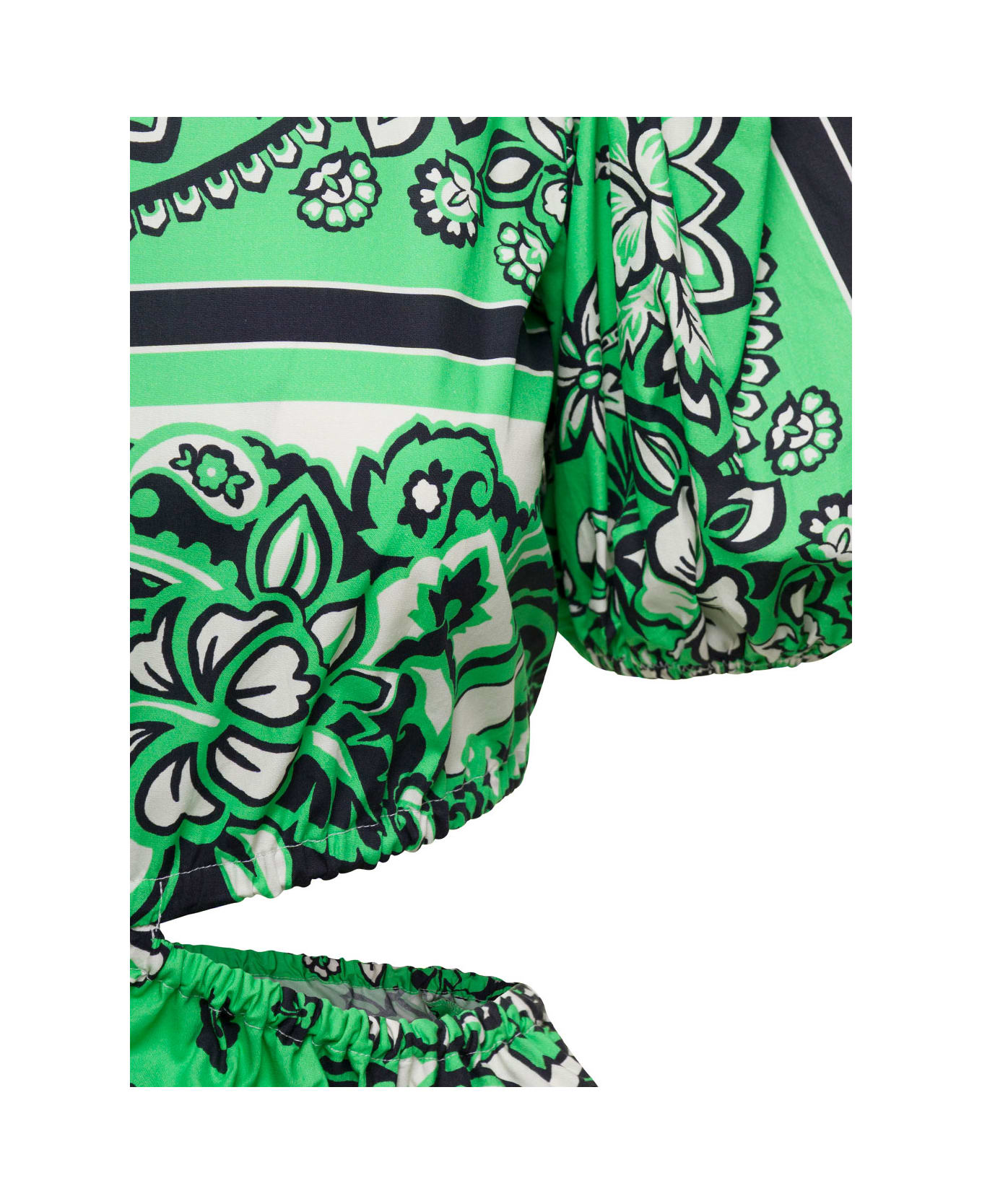 RED Valentino Bandana Print Dress - Green
