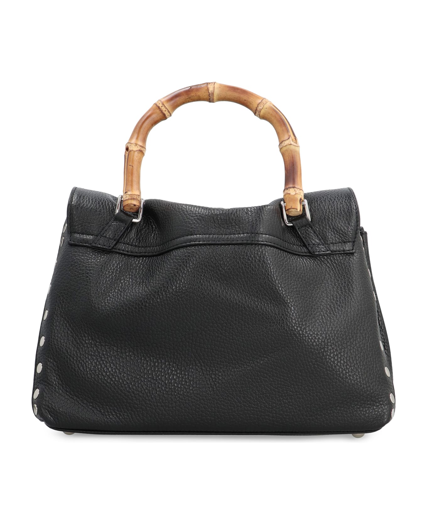 Zanellato Postina S Pebbled Leather Handbag - black