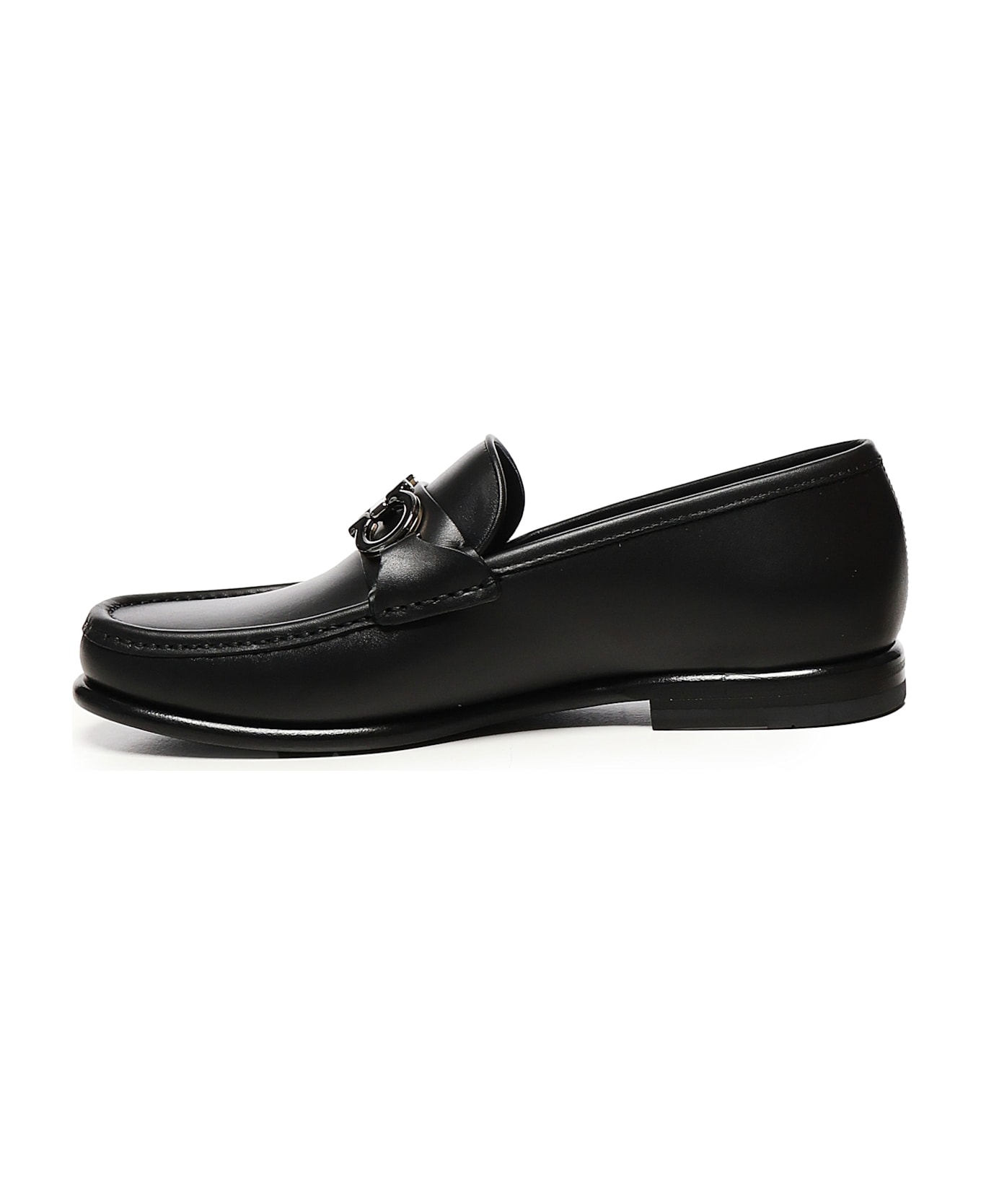 Ferragamo Gancini Loafers - Black