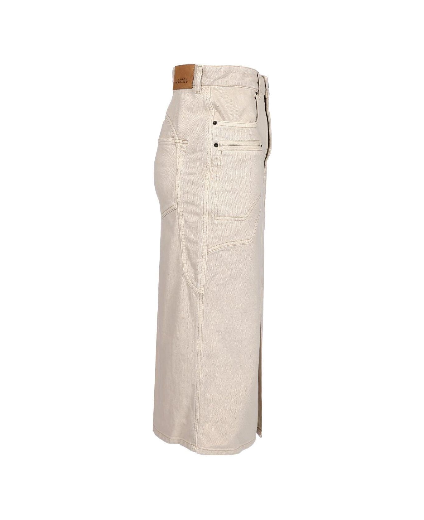 Isabel Marant 
britt
 Midi Skirt - Beige