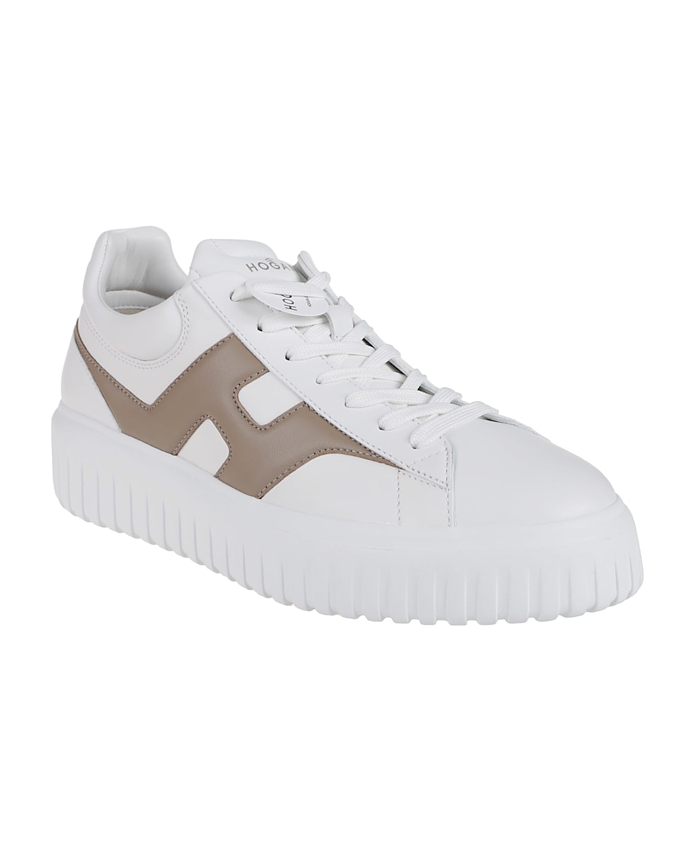 Hogan H-stripes Sneakers - Gk Bianco/cobblstone