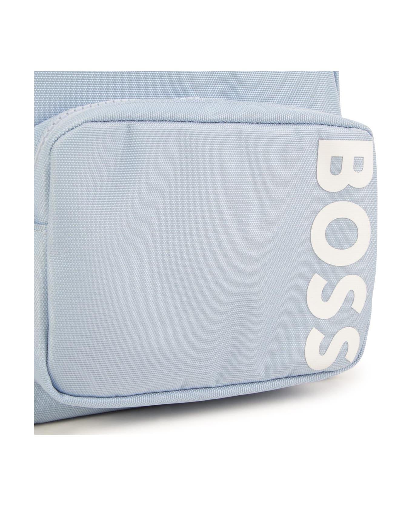 Hugo Boss Backpack With Print - Light blue