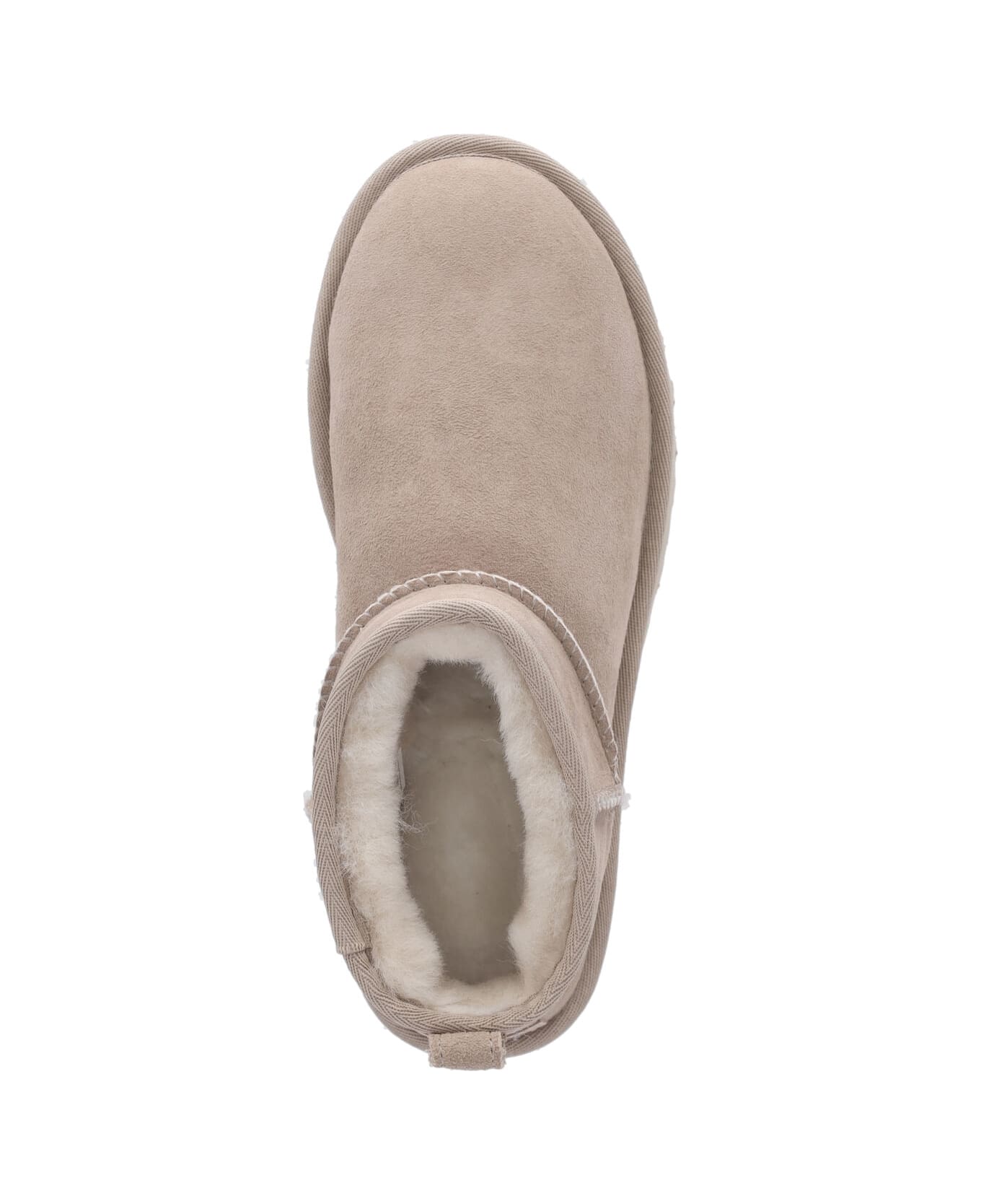 UGG 'classic Ultra Mini' Ankle Boots - Cream