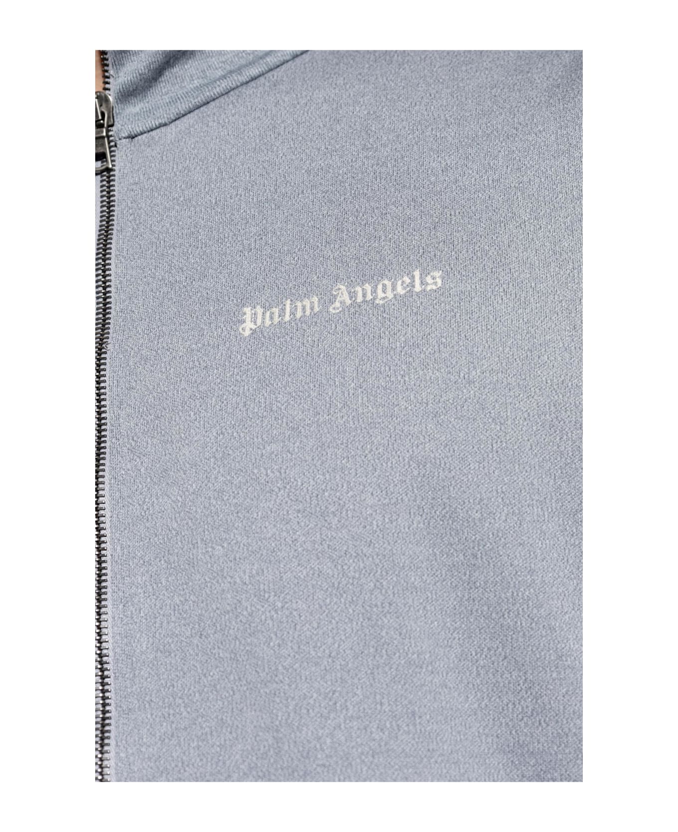 Palm Angels Sweatshirt With Stand-up Collar - Gray
