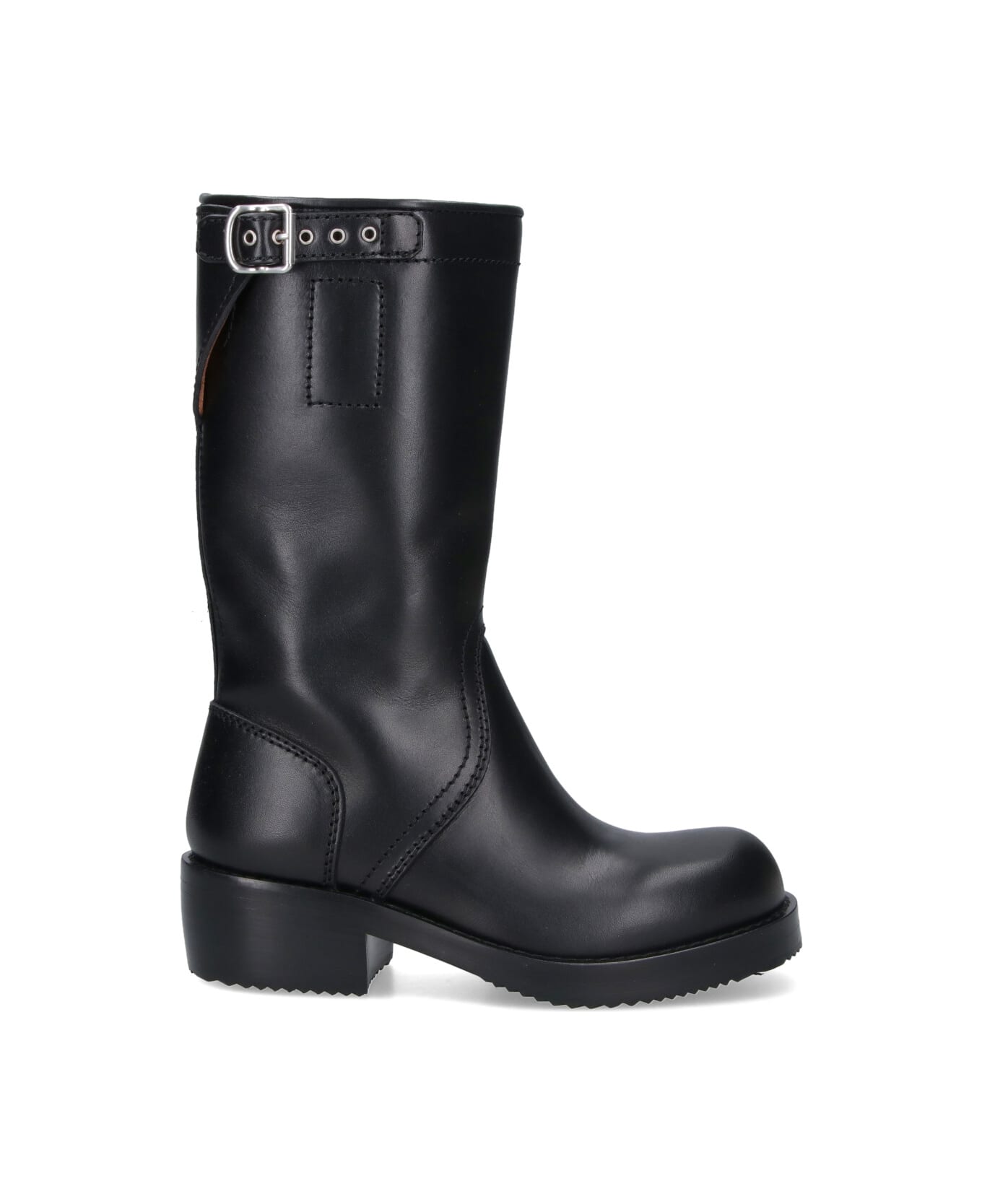 Dries Van Noten Leather Boots - Black  