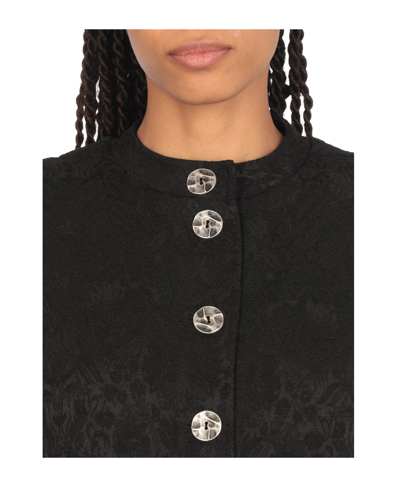 Sanctamuerte Cotton Gilet - Black