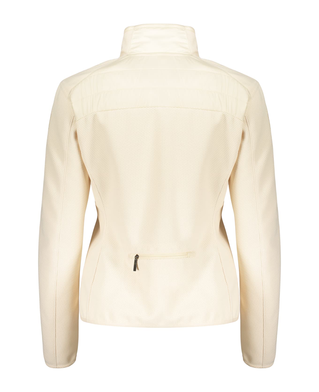 Parajumpers Lightweight Beige Jacket With Modern Colored Zipper - Ivory