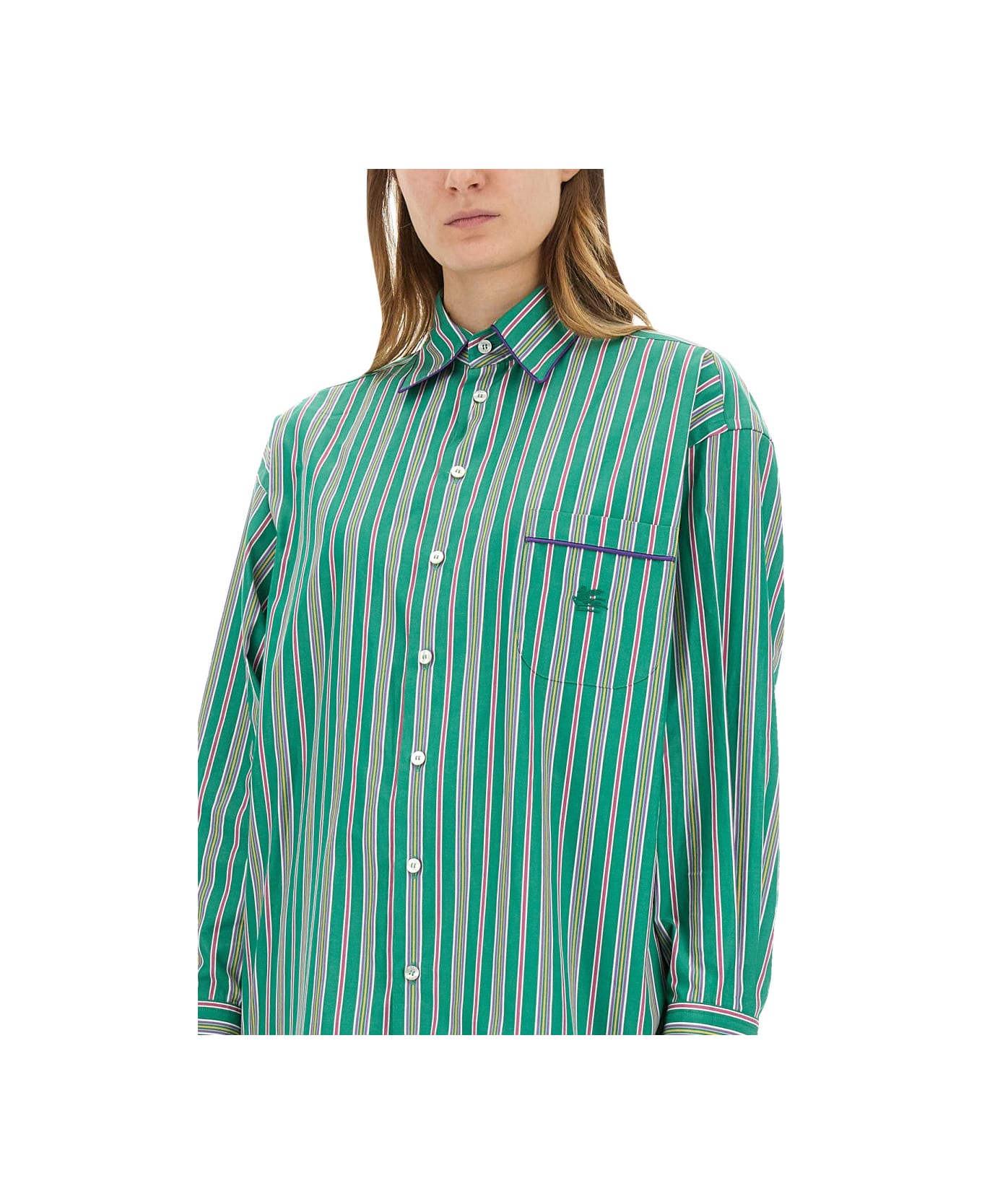 Etro Jacquard Shirt - GREEN