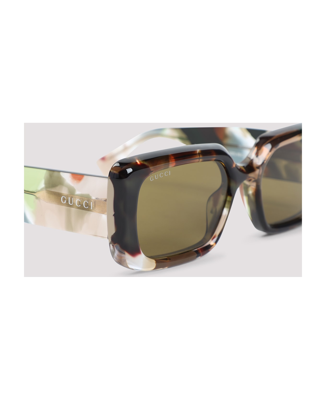 Gucci Gg 1906s Sunglasses - Green Green Brown
