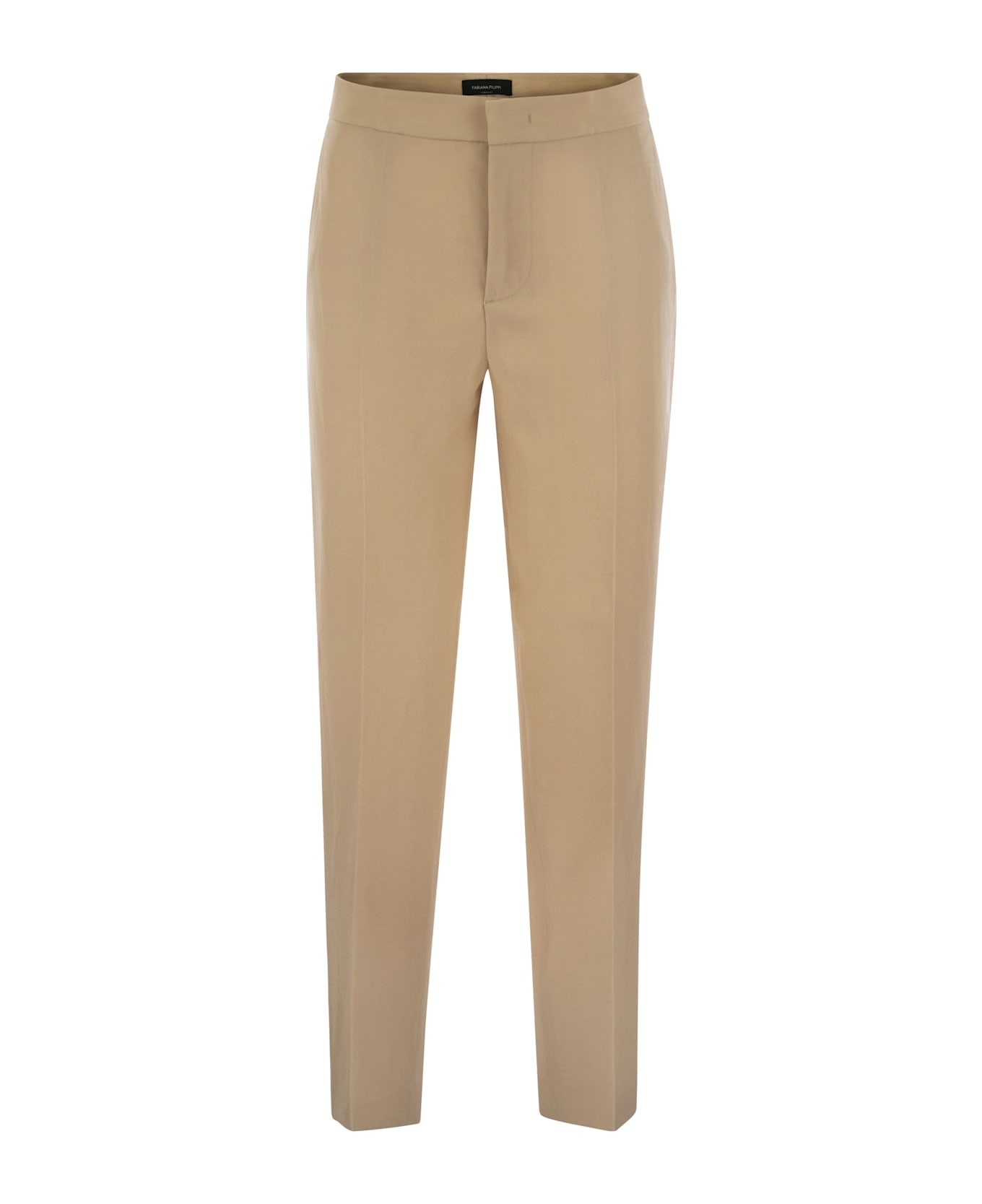 Fabiana Filippi Linen Chino Trousers - Sand