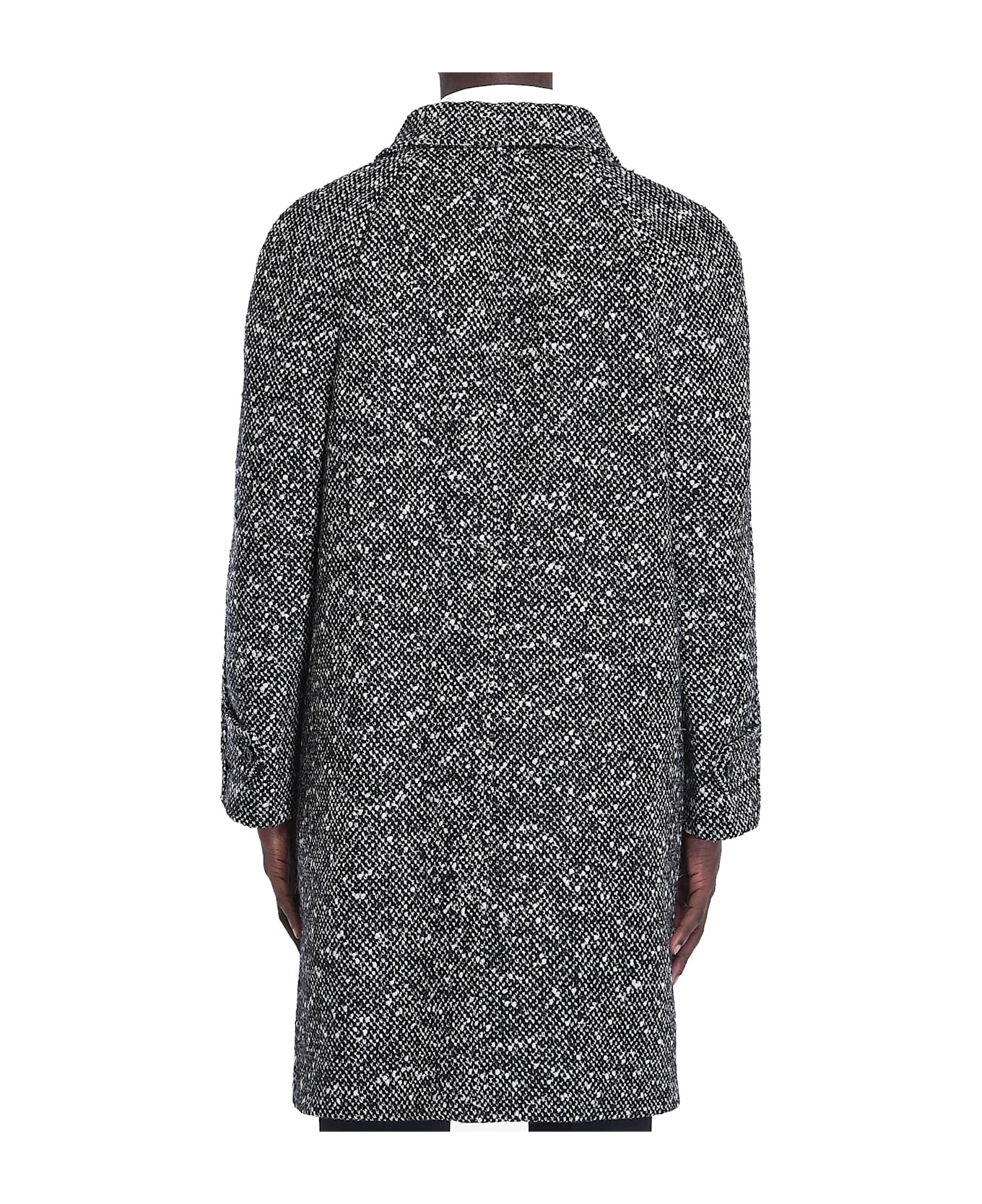 Celine Céline Camden Wool Tweed Coat - Gray