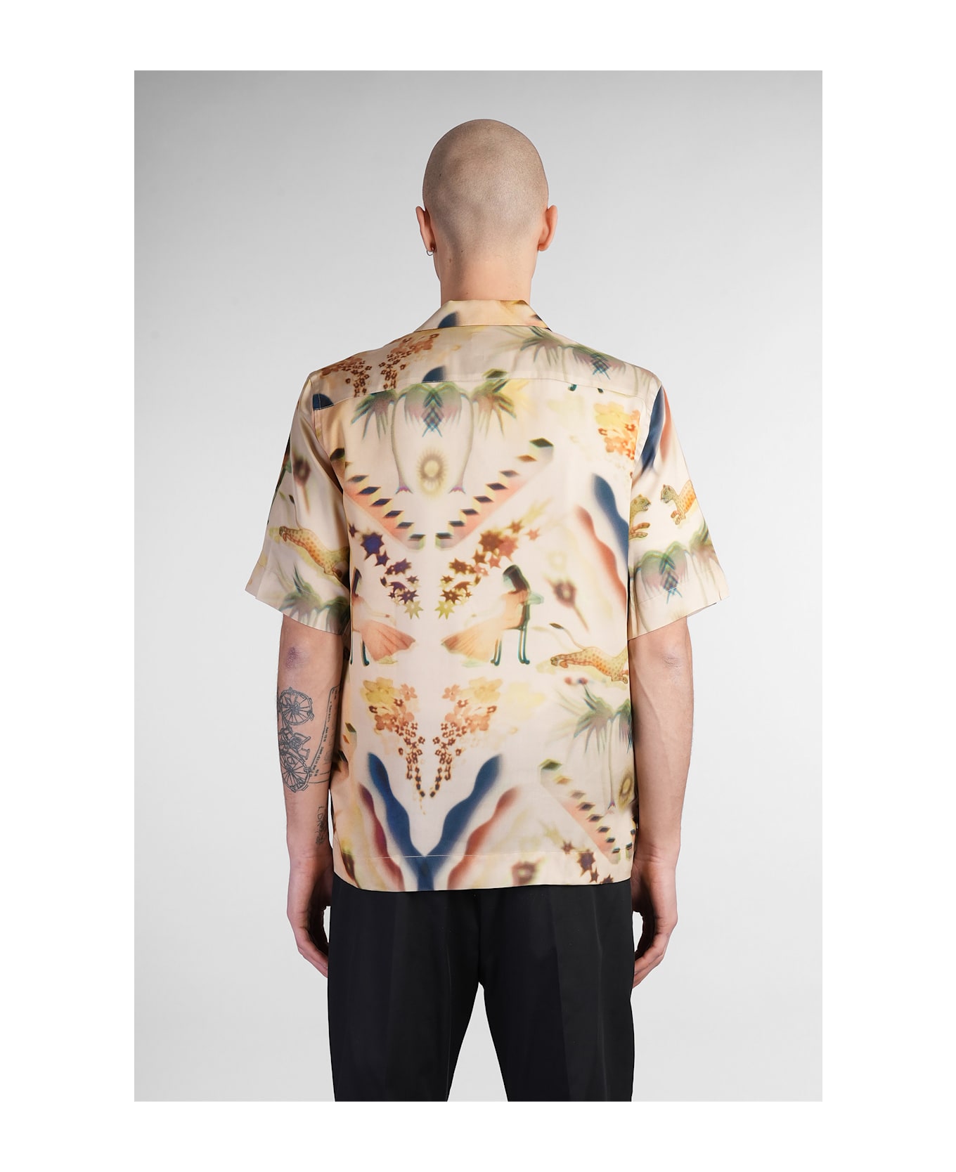 Paul Smith Shirt In Beige Wool And Polyester - beige