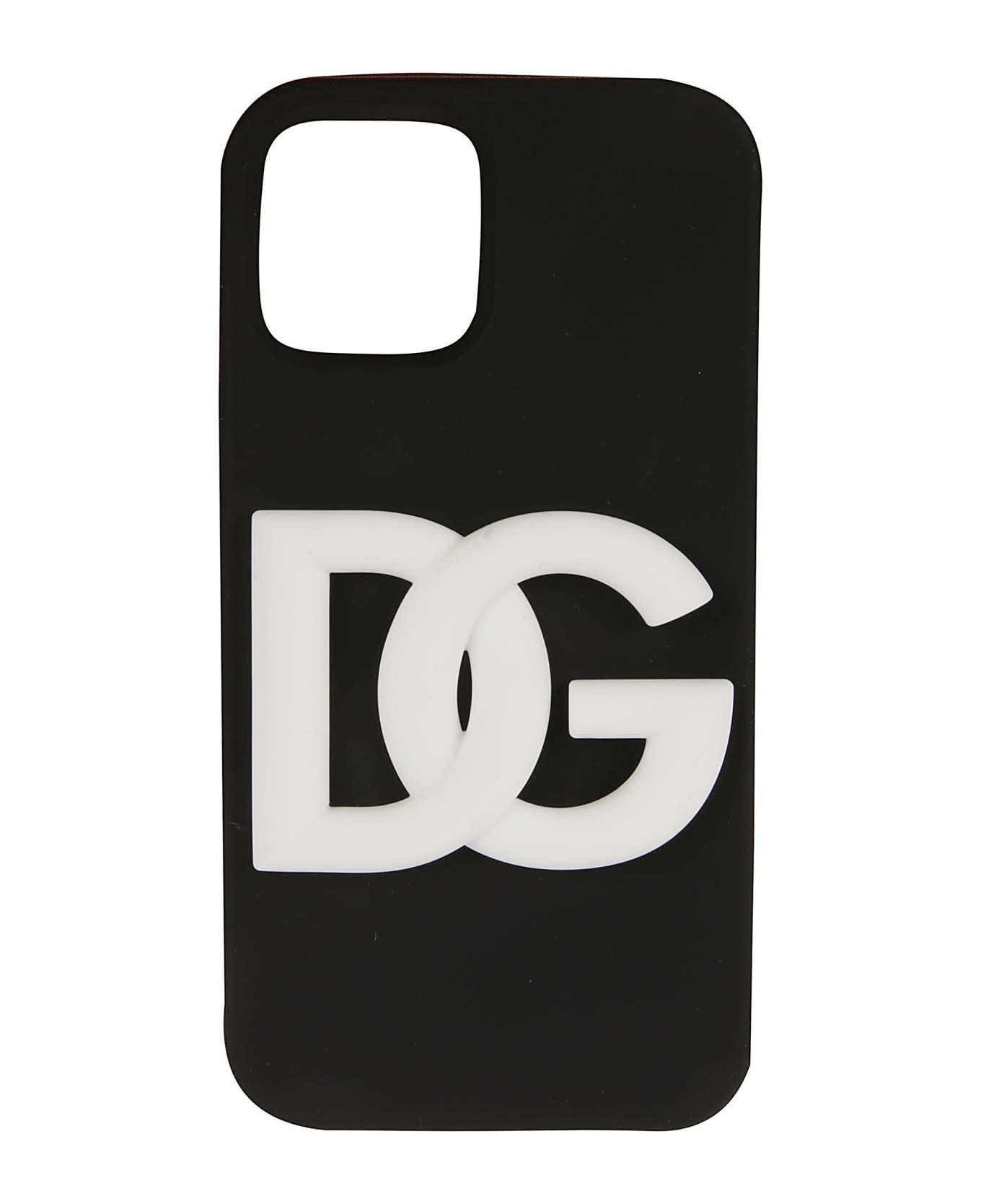 Dolce & Gabbana Iphone 12/12 Pro Logo Phone Case - Black/White