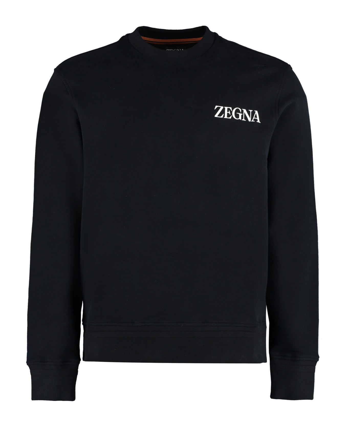 Zegna Cotton Crew-neck Sweatshirt - black