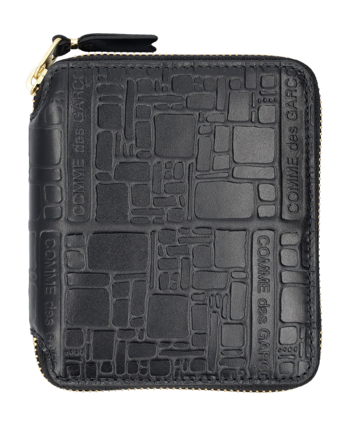 Comme des Garçons Wallet Embossed Logotype Wallet - BLACK 財布