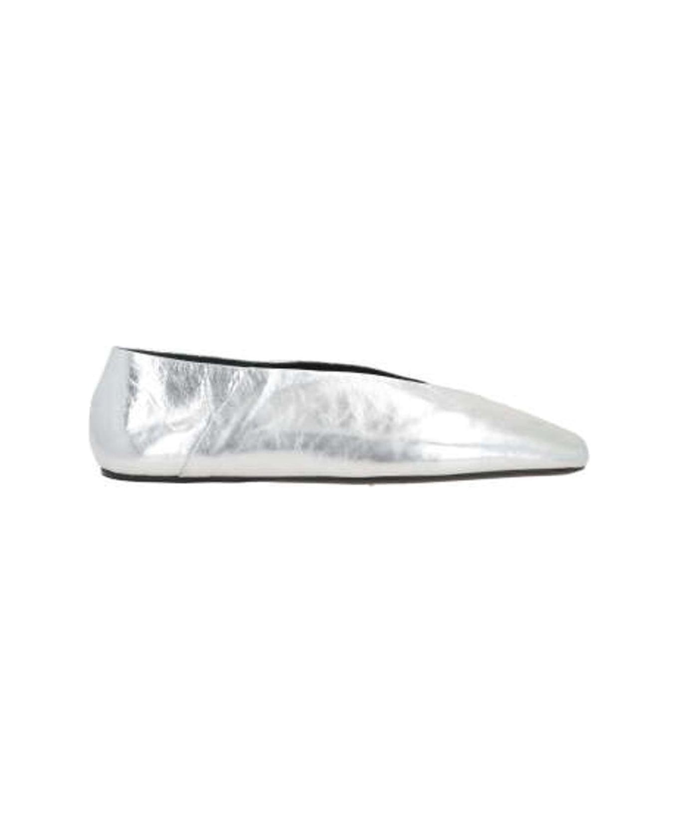 Jil Sander Square Toe Ballerina Flat Shoes