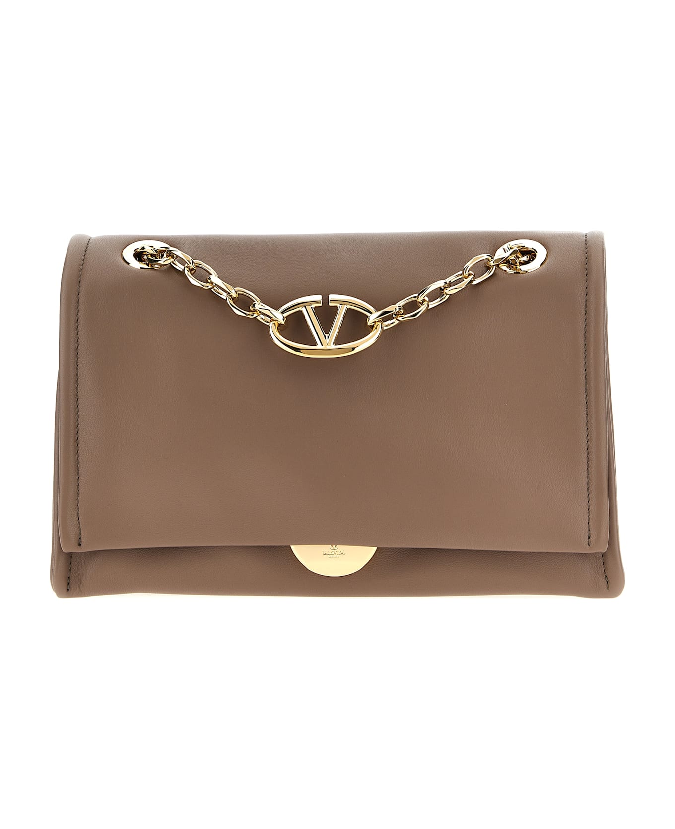 Valentino Garavani 'vlogo Chain' Shoulder Bag - Brown