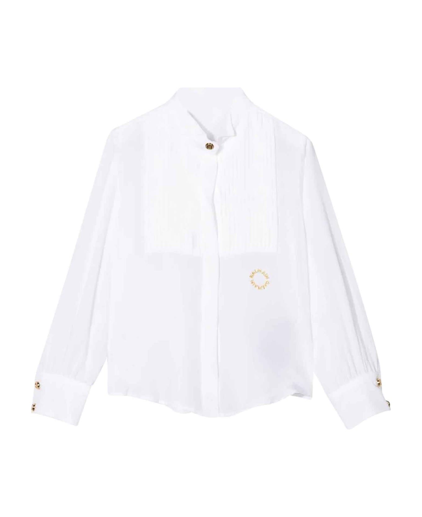 Balmain White Shirt Girl - Bianco