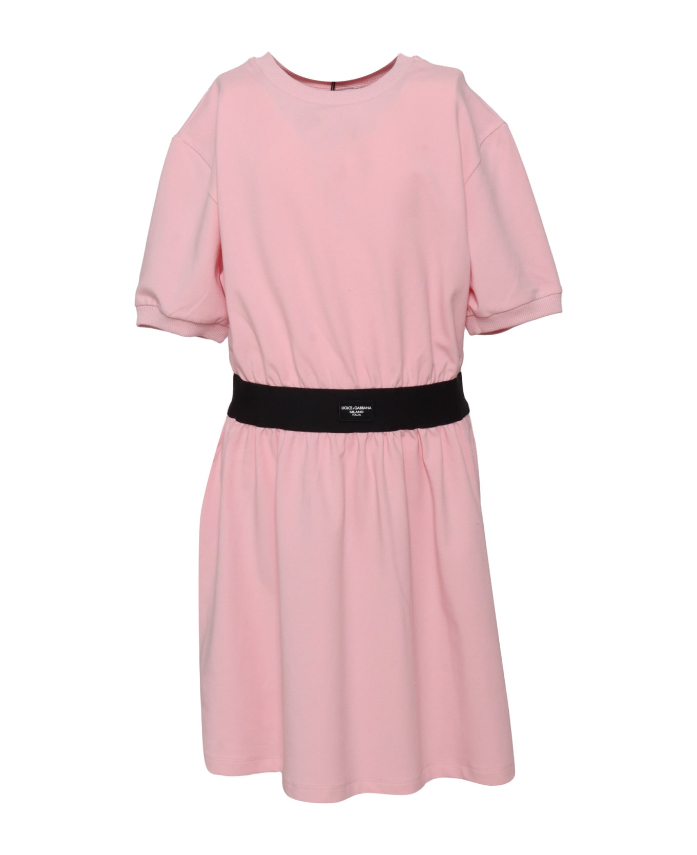 Dolce & Gabbana D&g Short Sleeve Dress - PINK