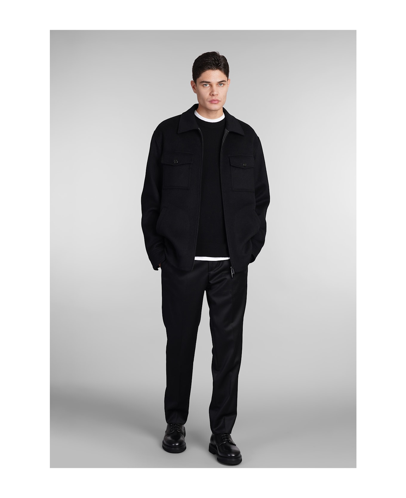 Theory Knitwear In Black Cashmere - black