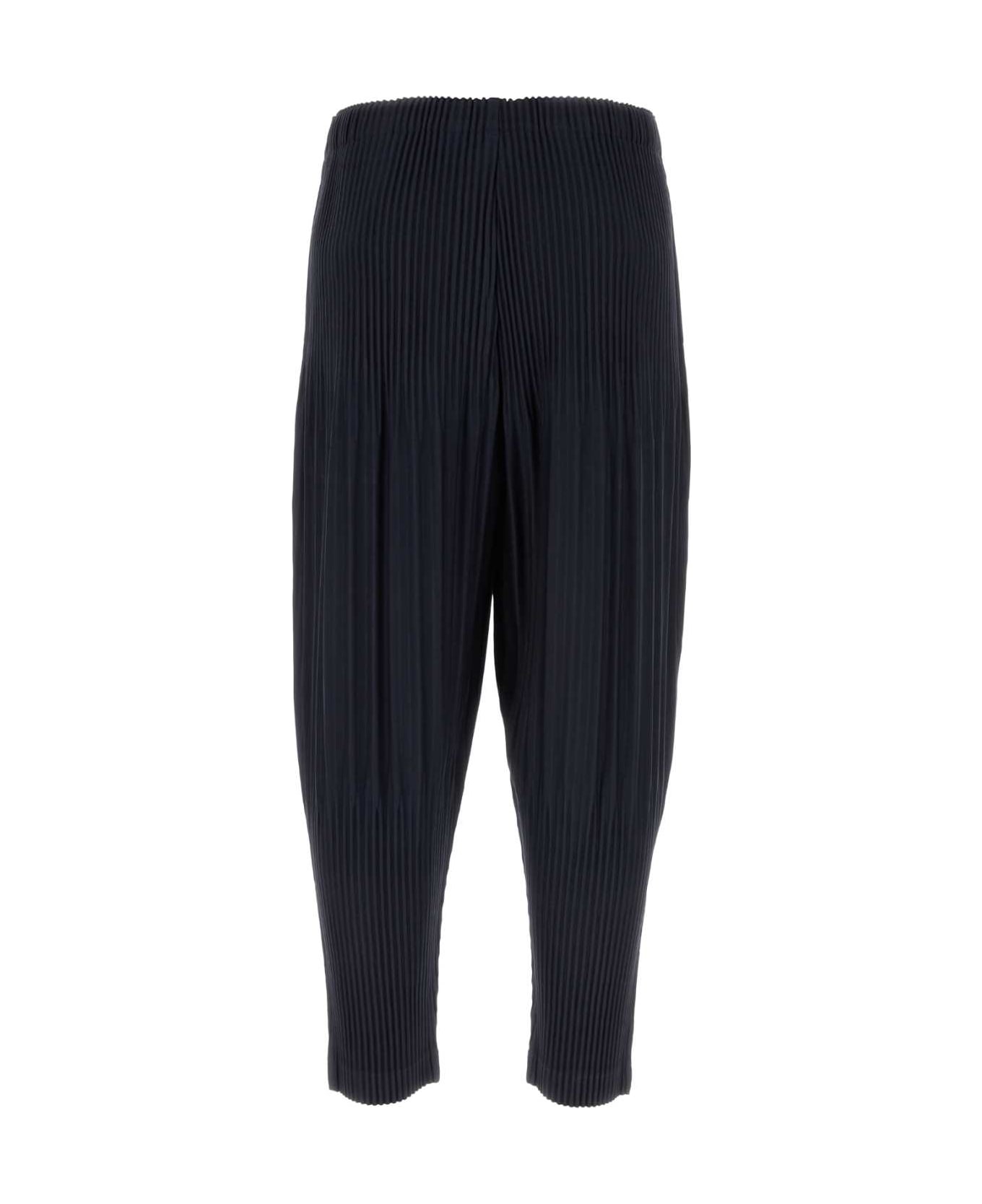 Homme Plissé Issey Miyake Midnight Blue Polyester Pant - NAVY