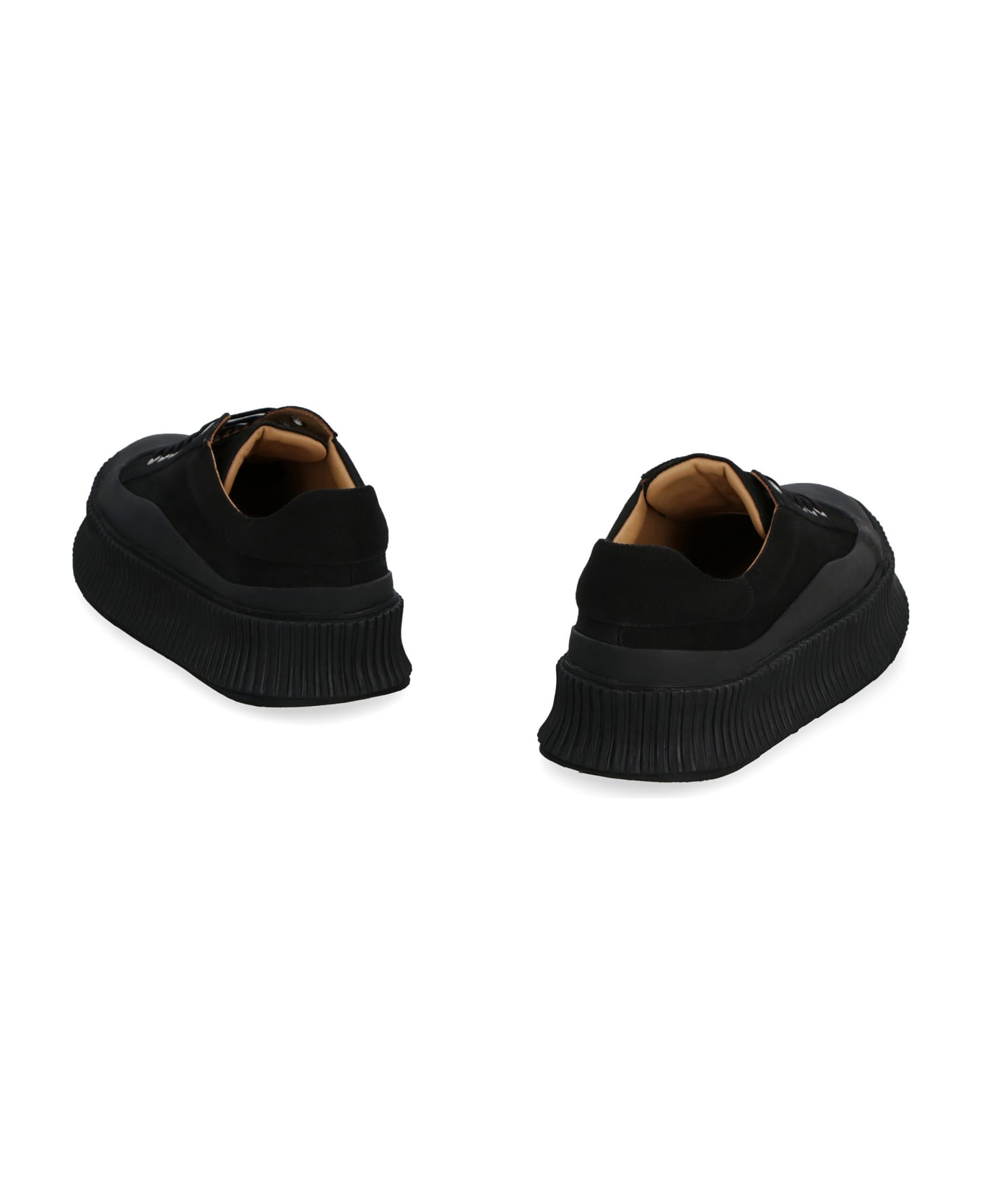 Jil Sander Canvas Low-top Sneakers - black