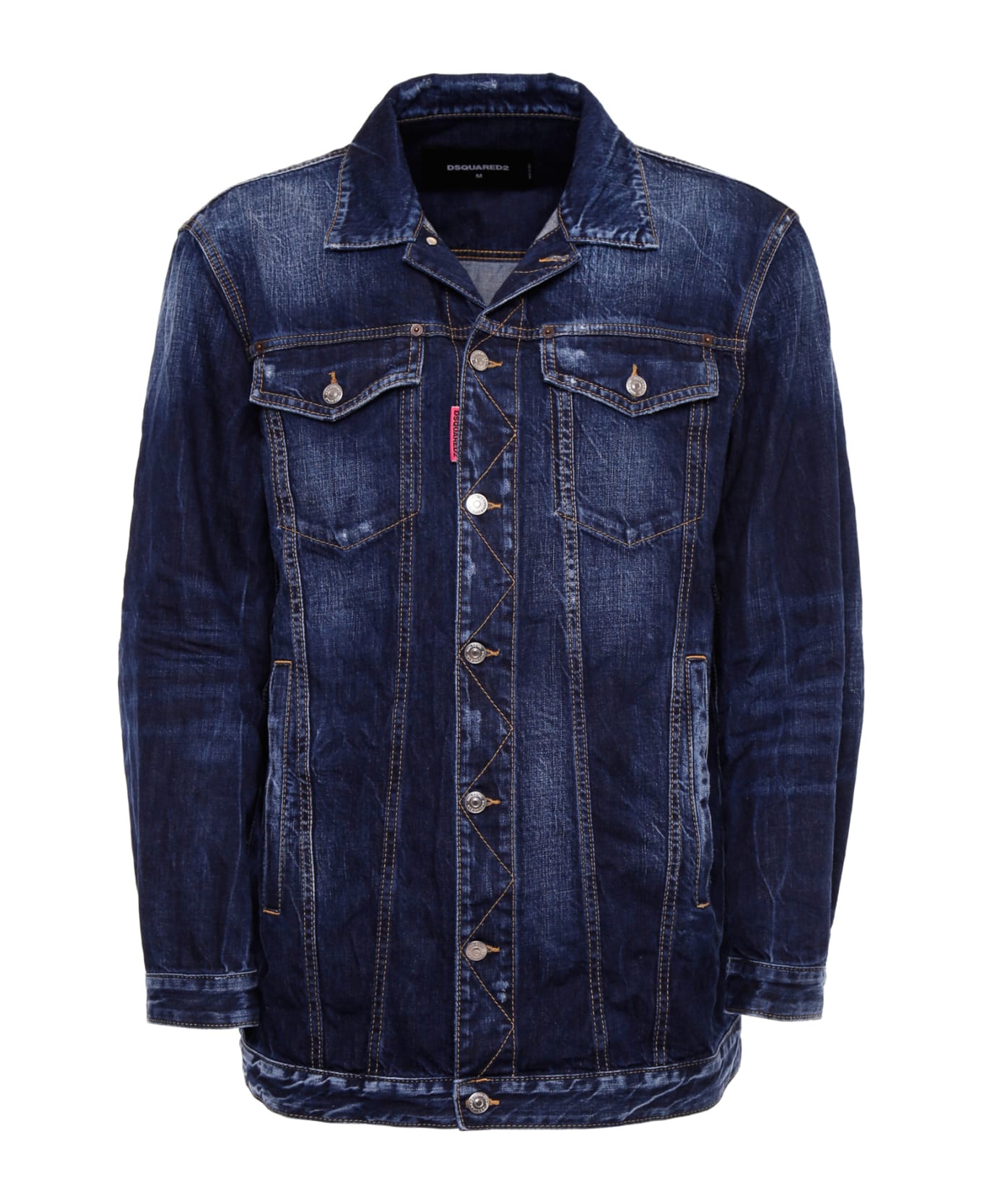 Dsquared2 Be Cool Be Nice Denim Jacket - BLUE DENIM|Blu