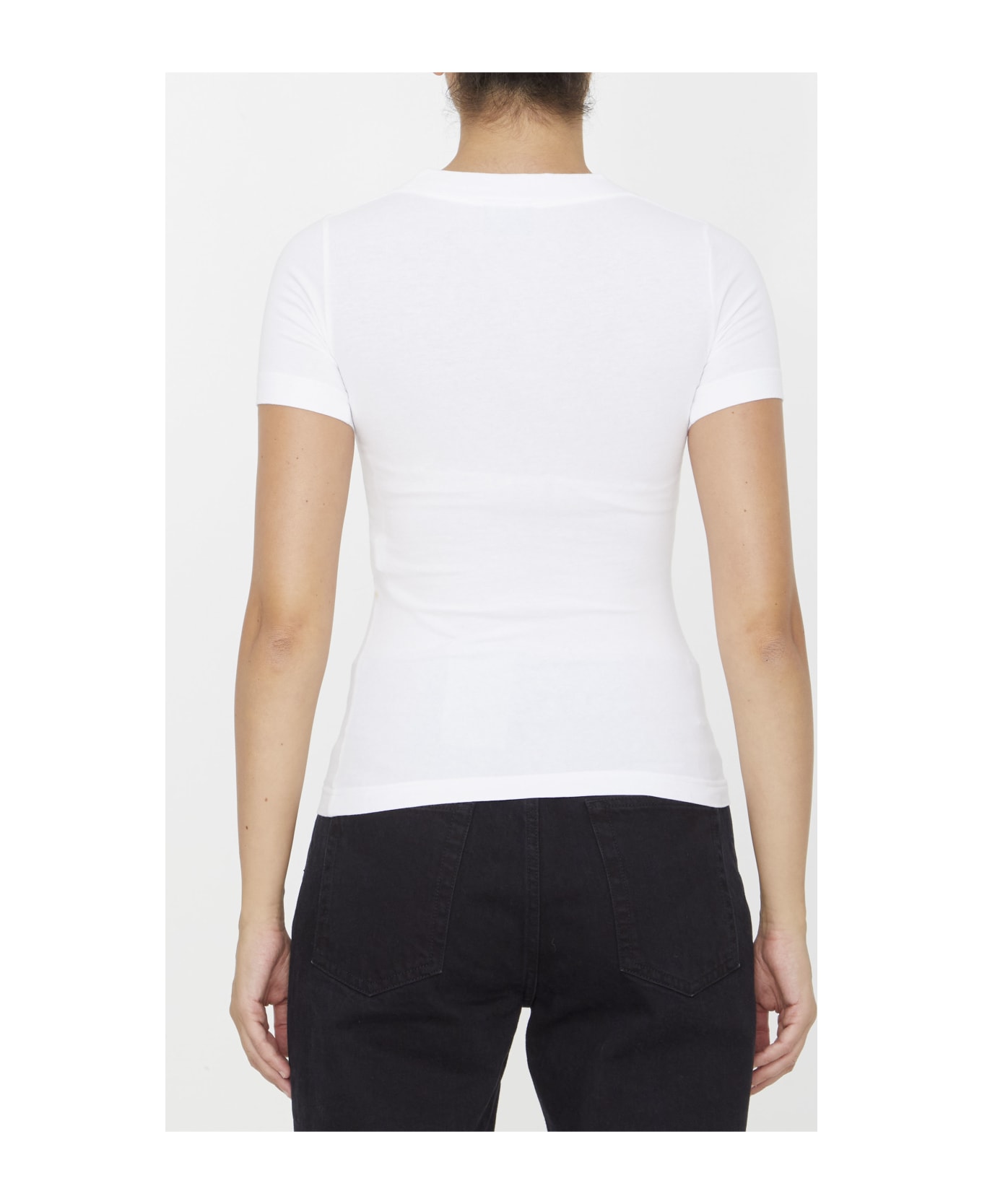 Balenciaga Back Flip Logo T-shirt - WHITE