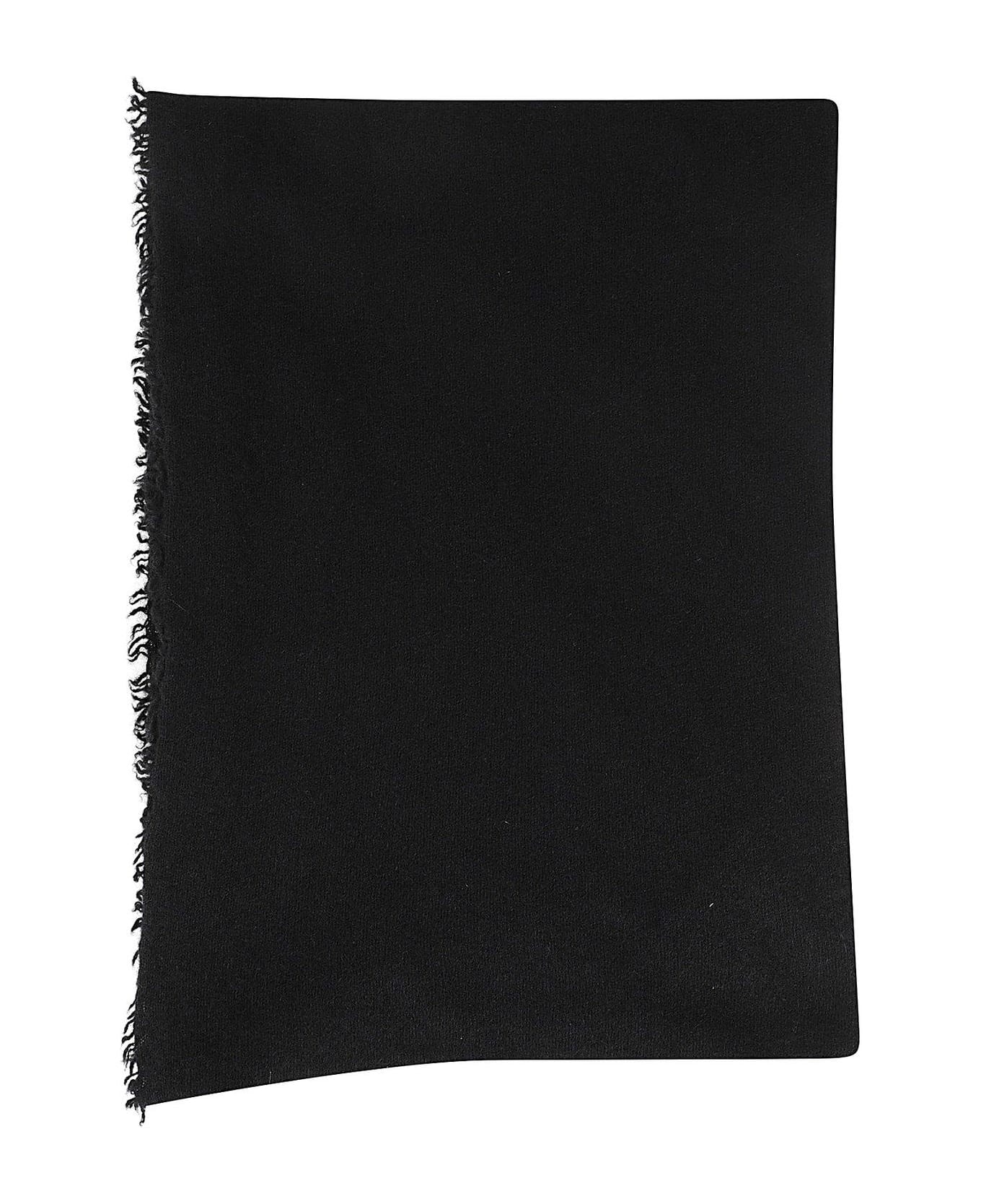 Faliero Sarti Adriel Fringed Edge Scarf - Nero