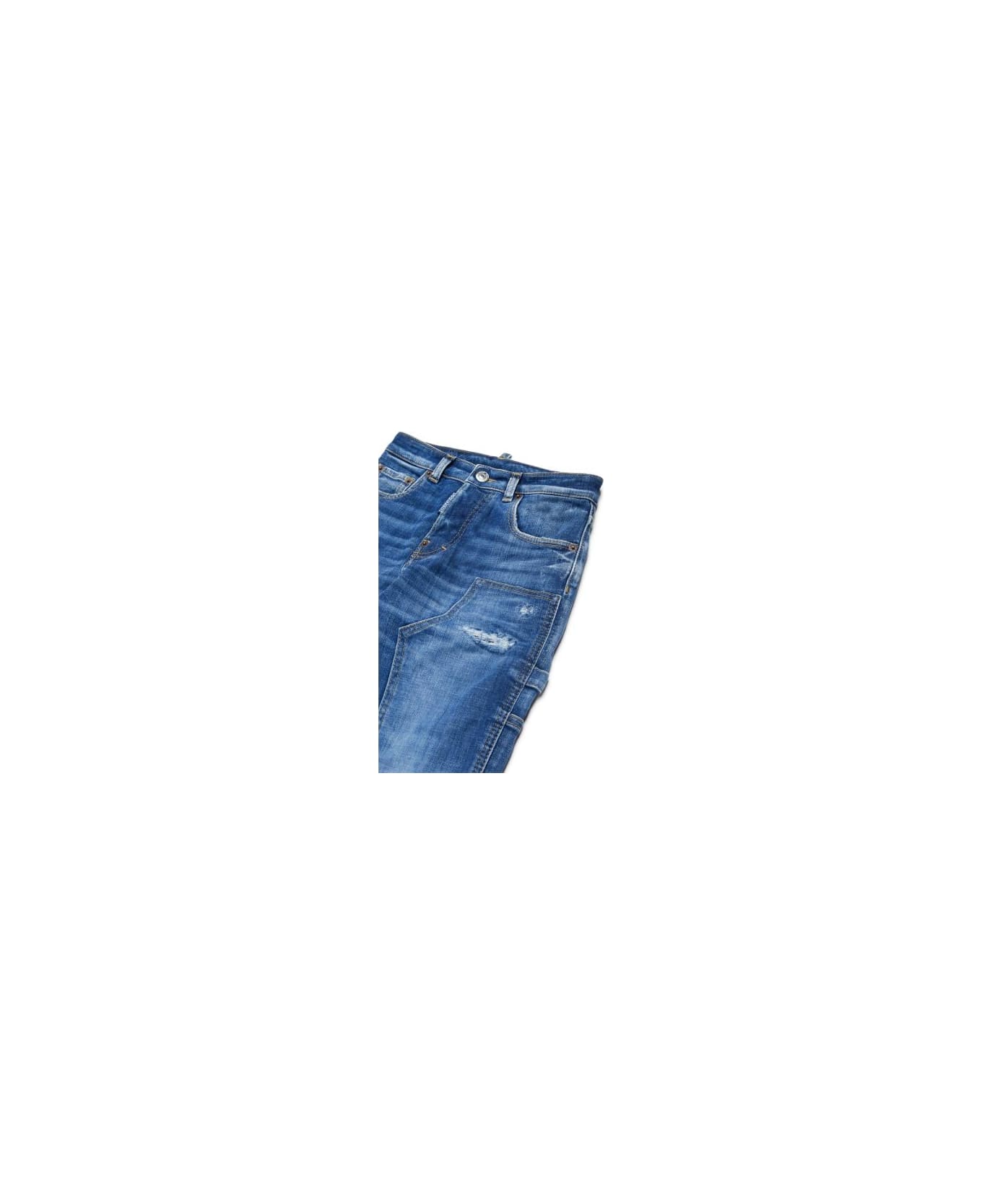 Dsquared2 Jeans Dritti A Vita Media - Blue