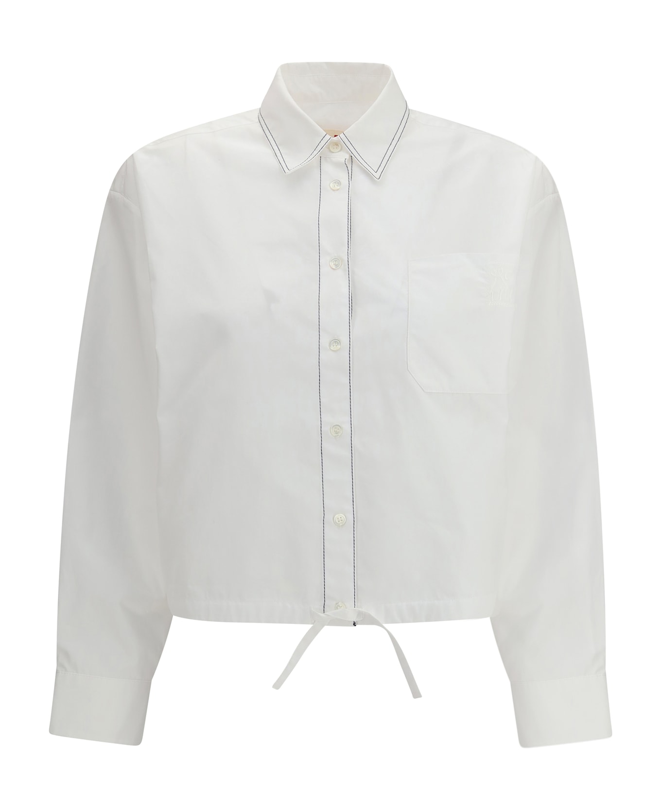 Marni Cropped Long-sleeve Shirt