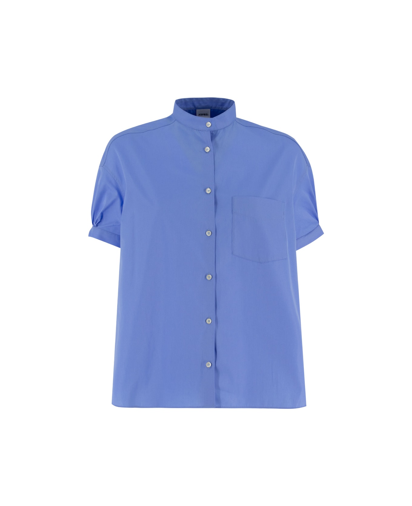 Aspesi Cotton Shirt - AZZURRO/SKY BLUE
