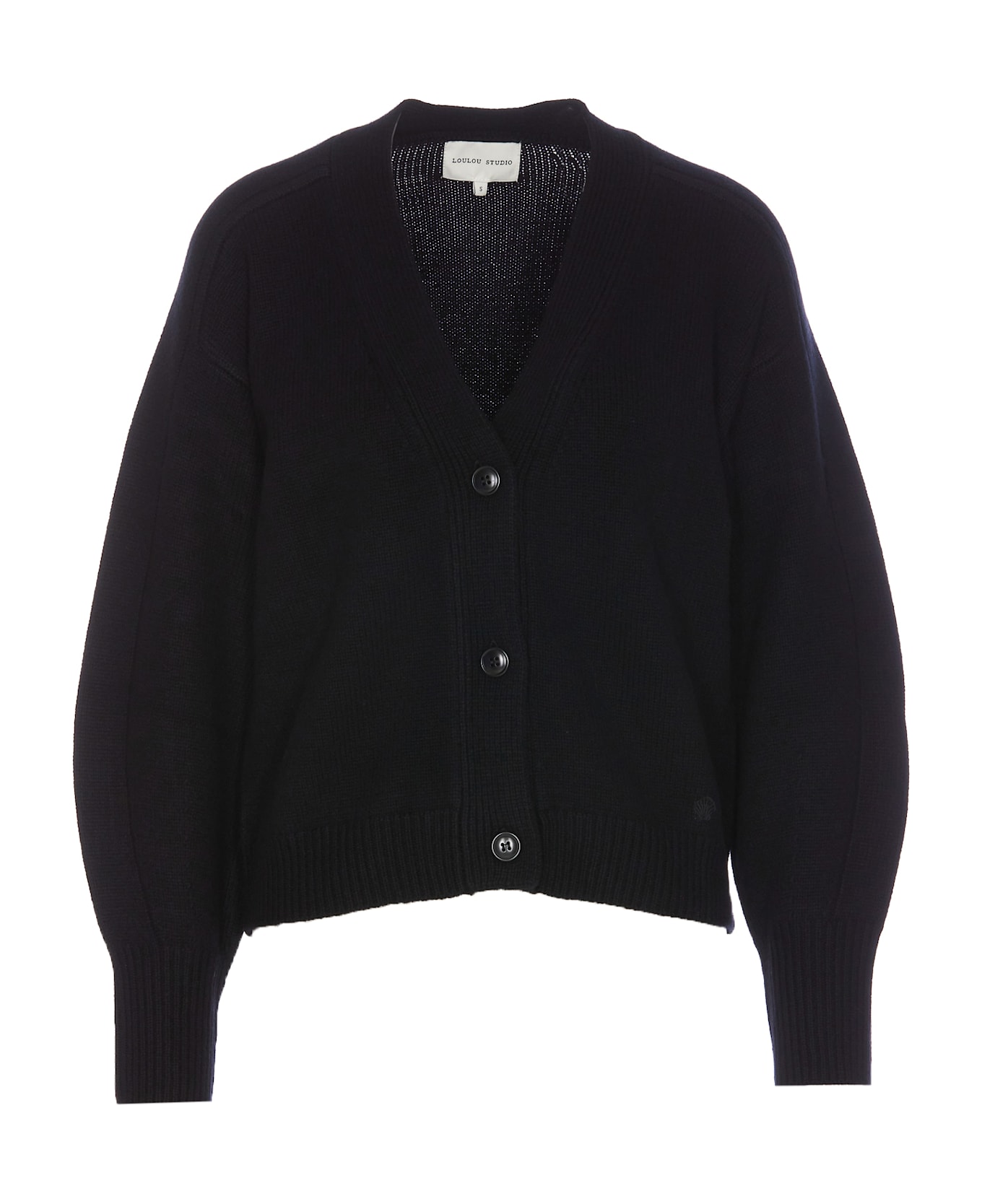 Loulou Studio Zanzibar Cardigan - Black