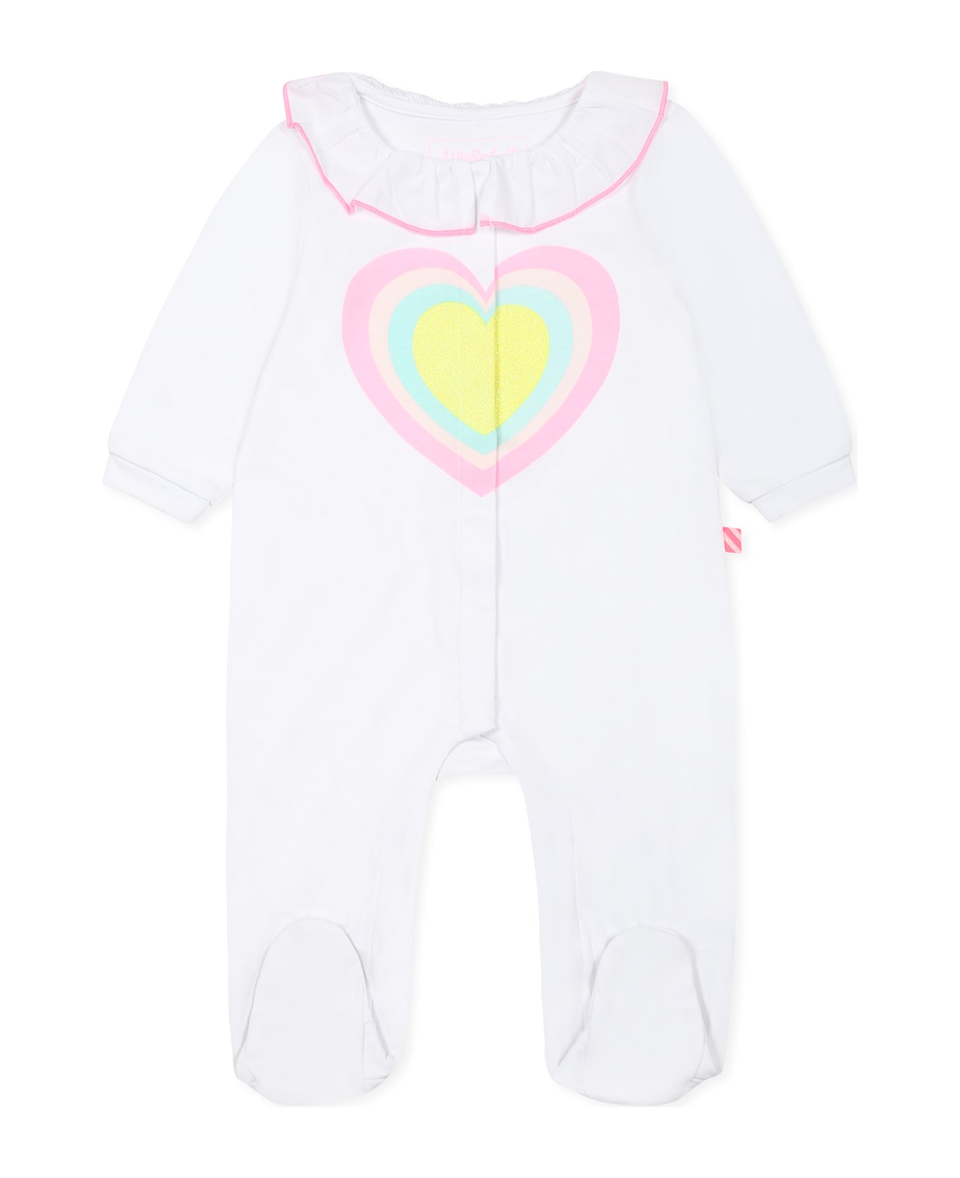 Billieblush White Babygrow For Baby Girl With Heart - White