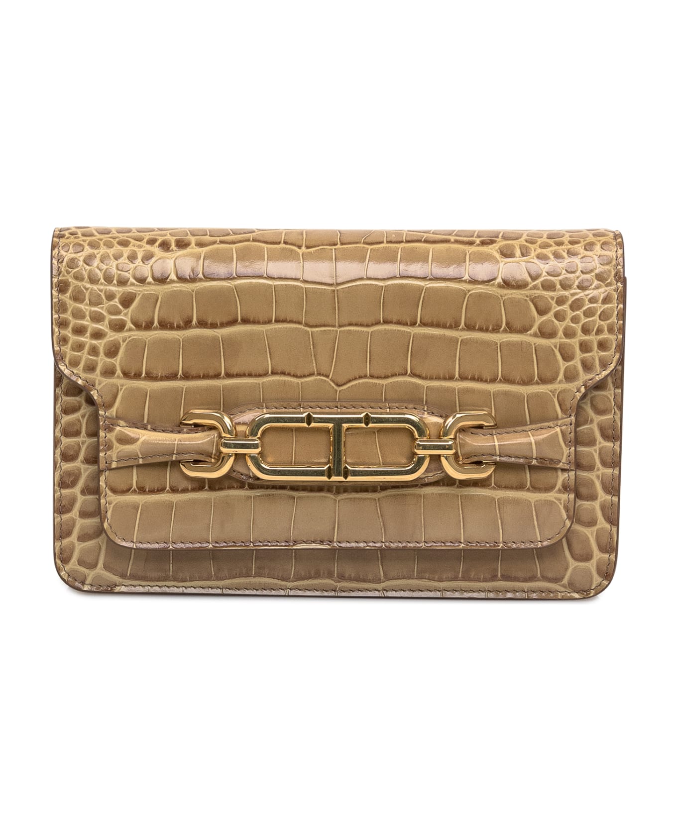 Tom Ford Small Shoulder Bag - SAFARI BEIGE