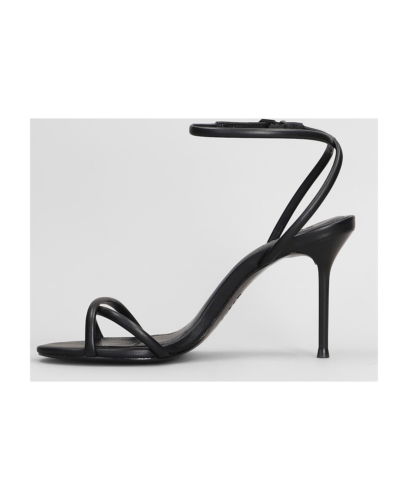 Schutz Sandals In Black Leather - black
