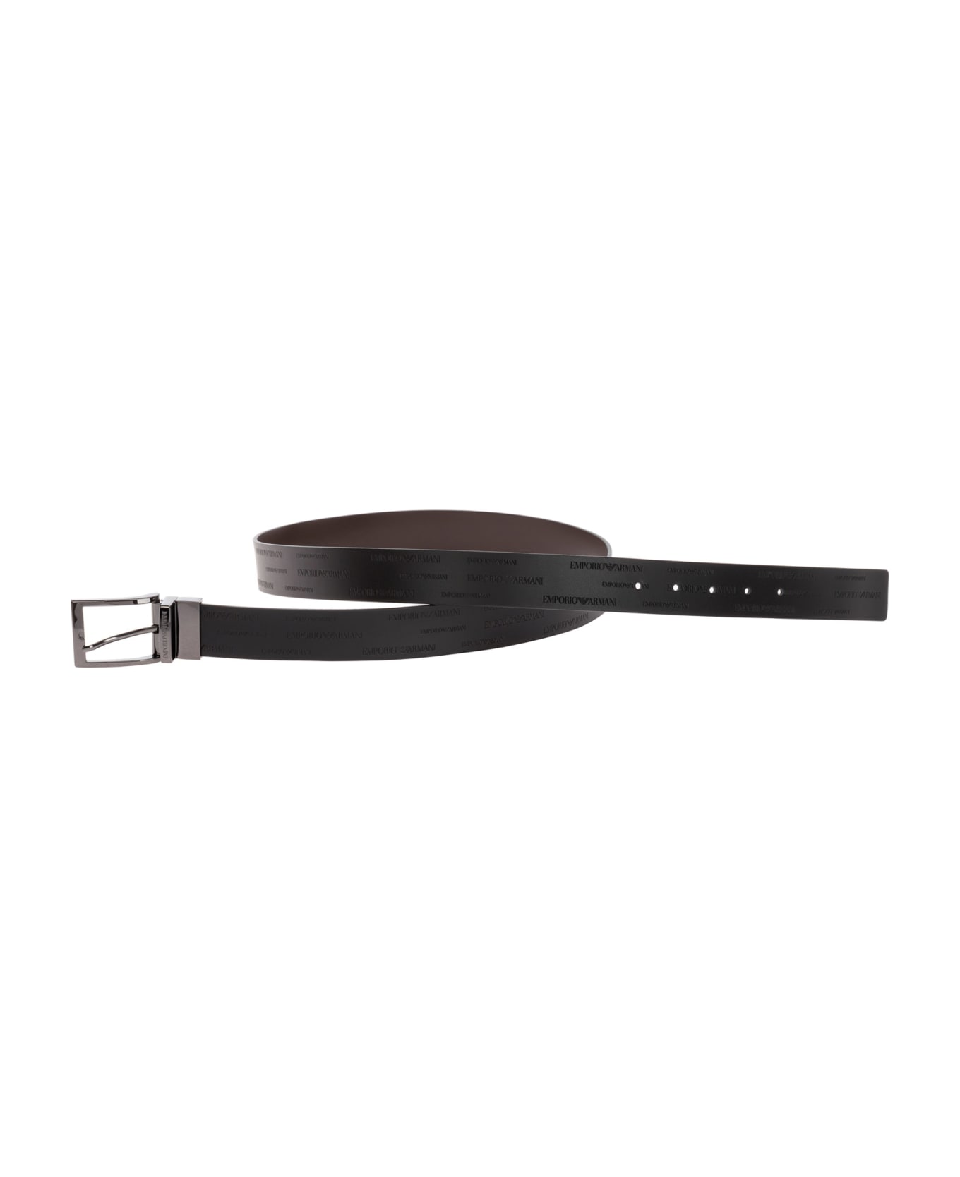 Emporio Armani Reversible Belt - Black