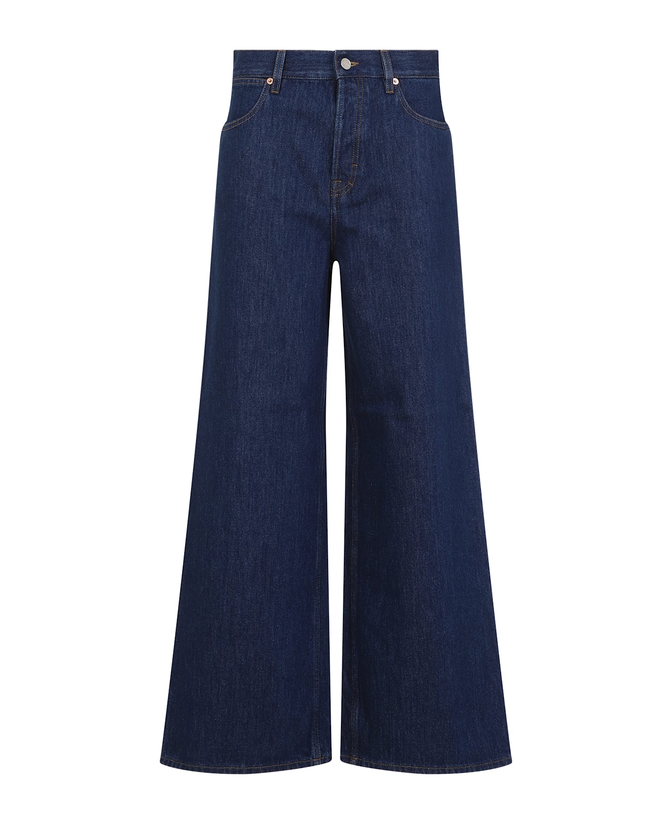 Gucci Wide Leg Denim Jeans - Dark Blue