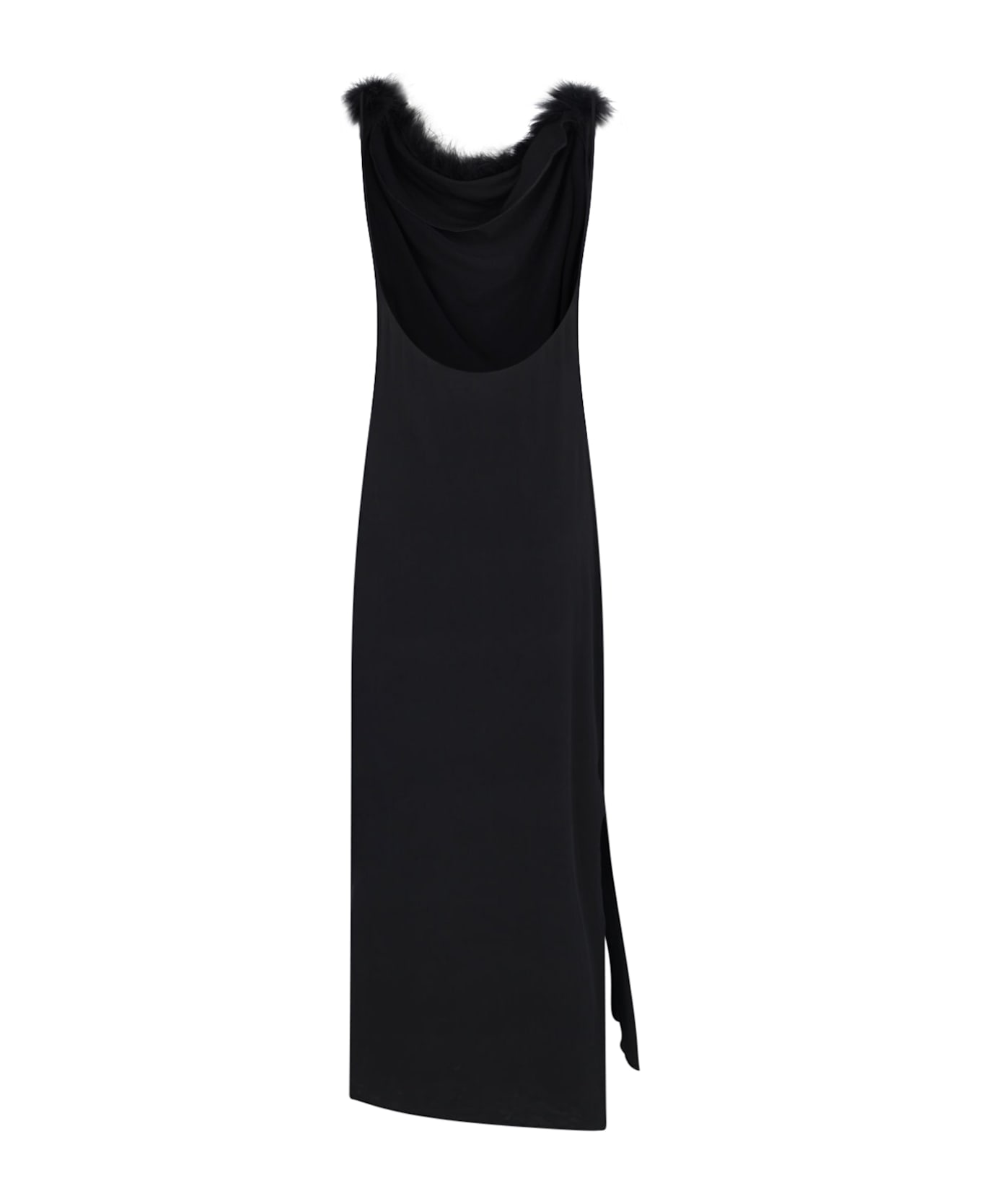 Coperni Draped Maxi Dress - Black