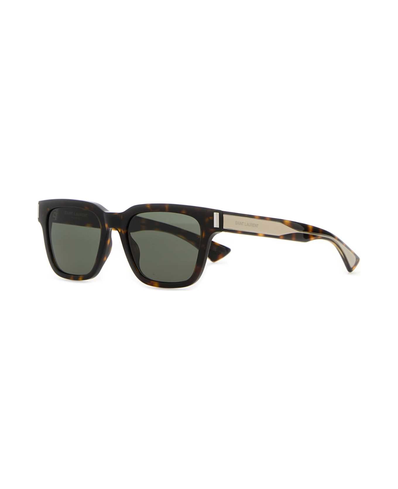 Saint Laurent Printed Acetate Sl 790 Sunglasses - DARKHAVANA&CRYSTALSILVERGREY