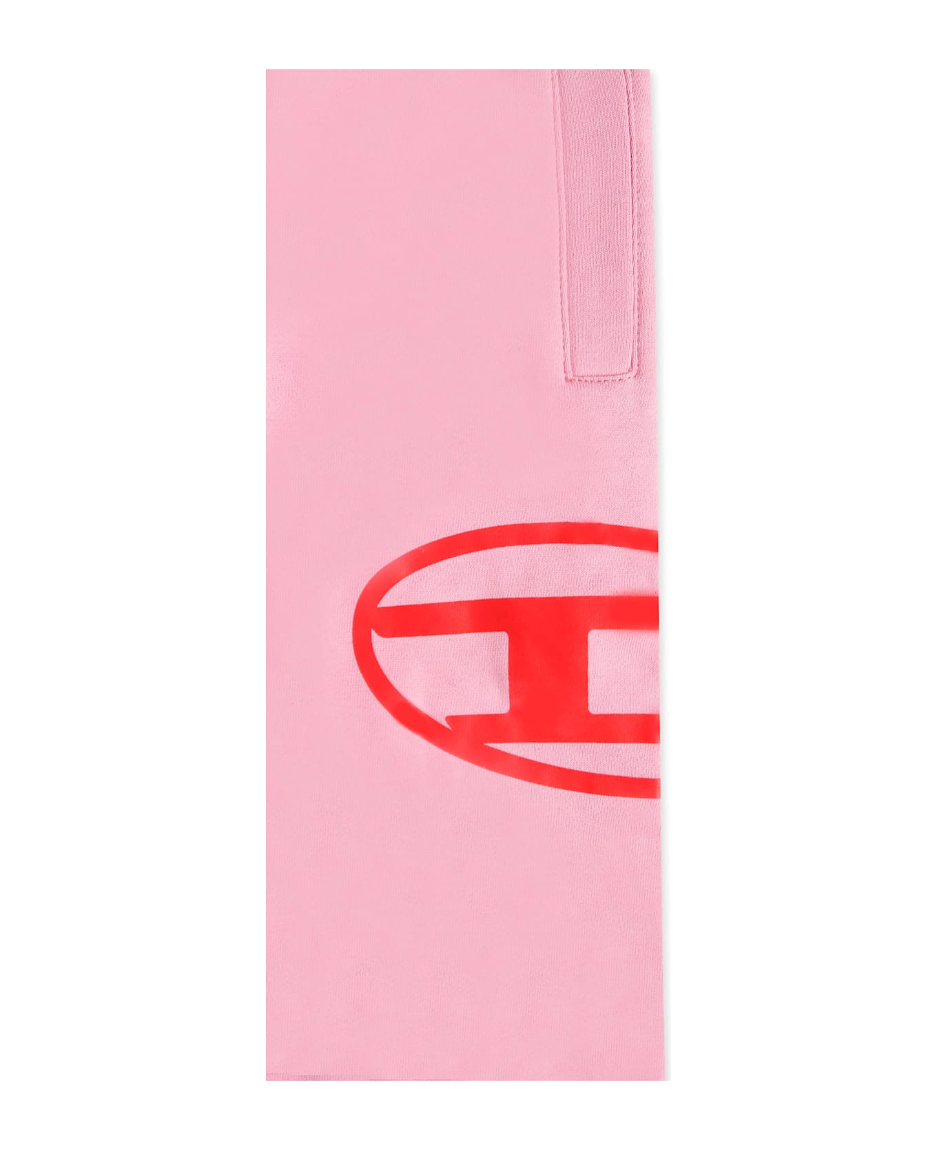 Diesel Pink Trousers For Baby Girl With Logo - Pink ボトムス